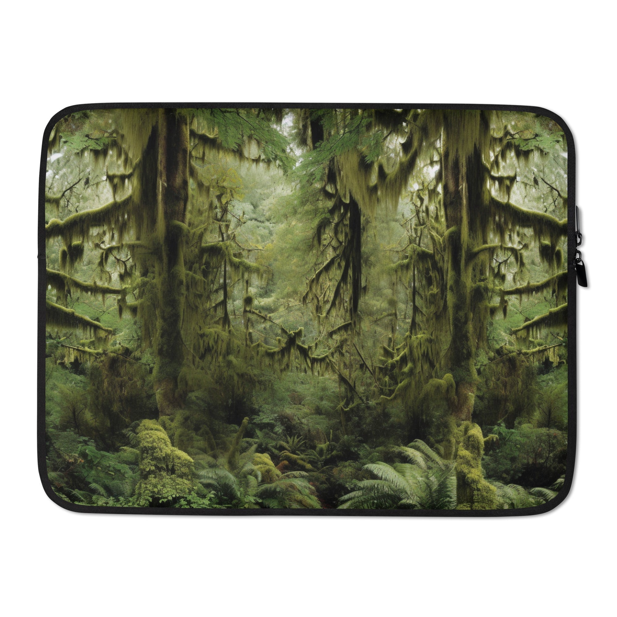 The Hoh Rain Forest USA Laptop Sleeve by Visual Verse - Image 1