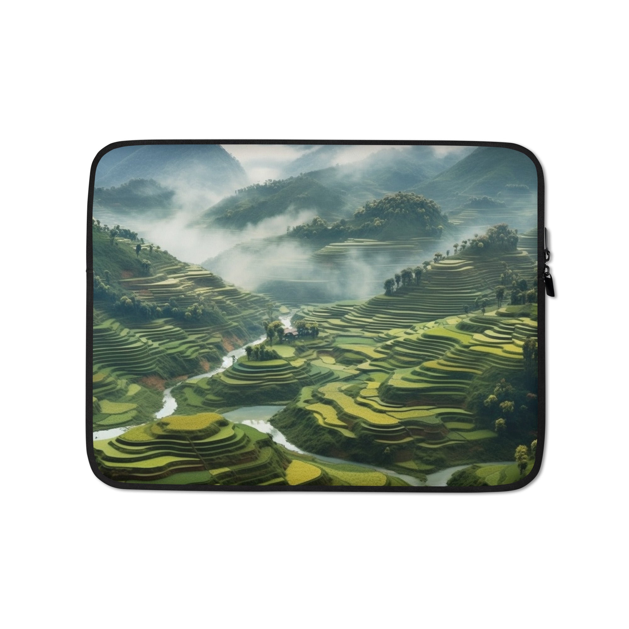 The Huanglong Scenic Valley China Laptop Sleeve by Visual Verse - Image 2