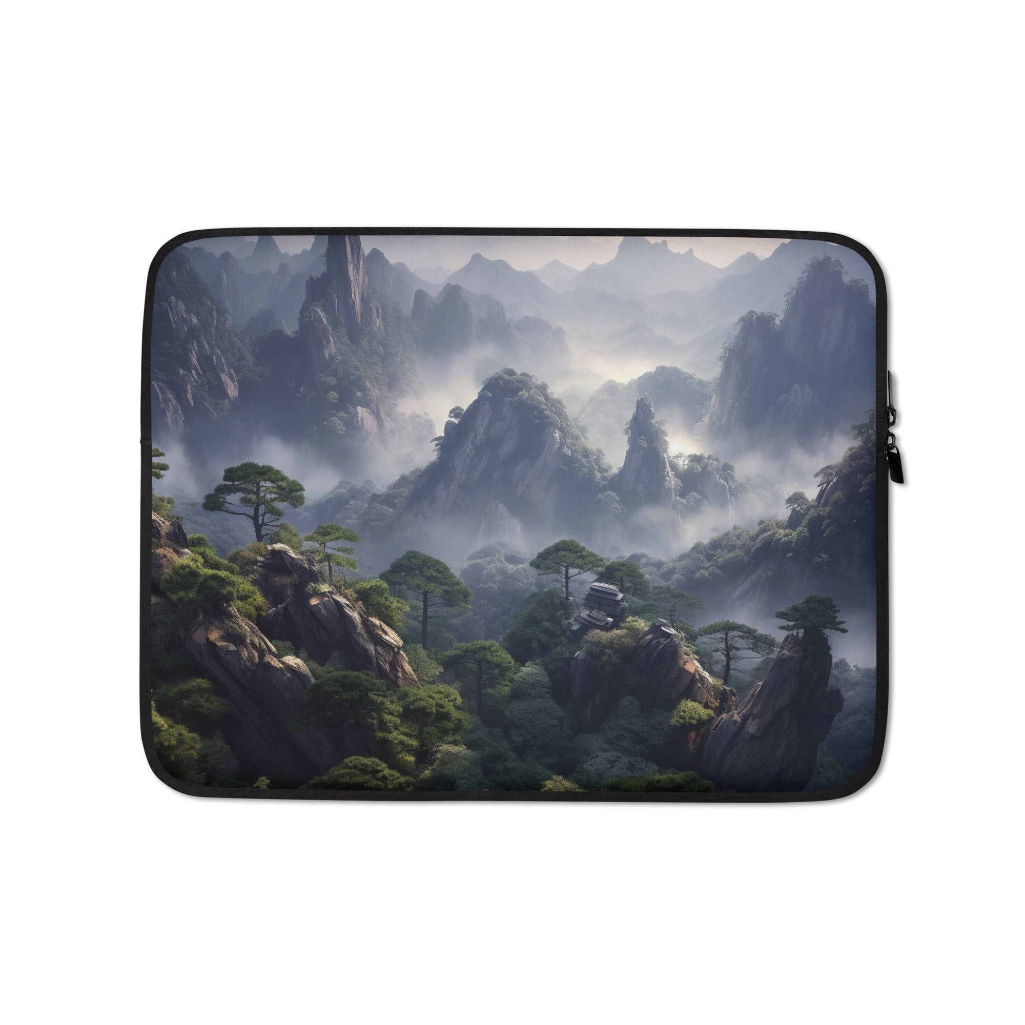 The Huangshan Mountain China Laptop Sleeve by Visual Verse - Image 2