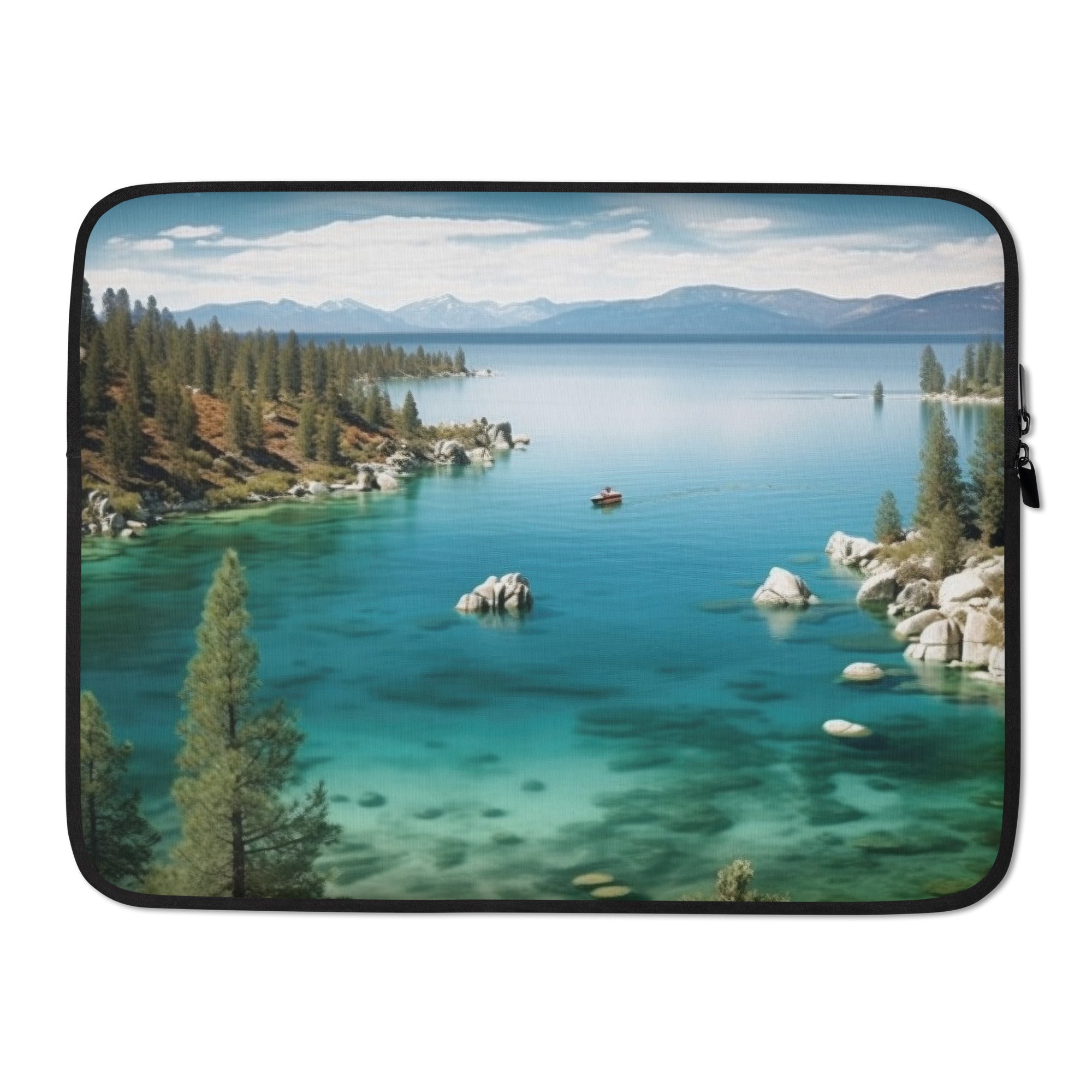 The Lake Tahoe USA Laptop Sleeve by Visual Verse - Image 1