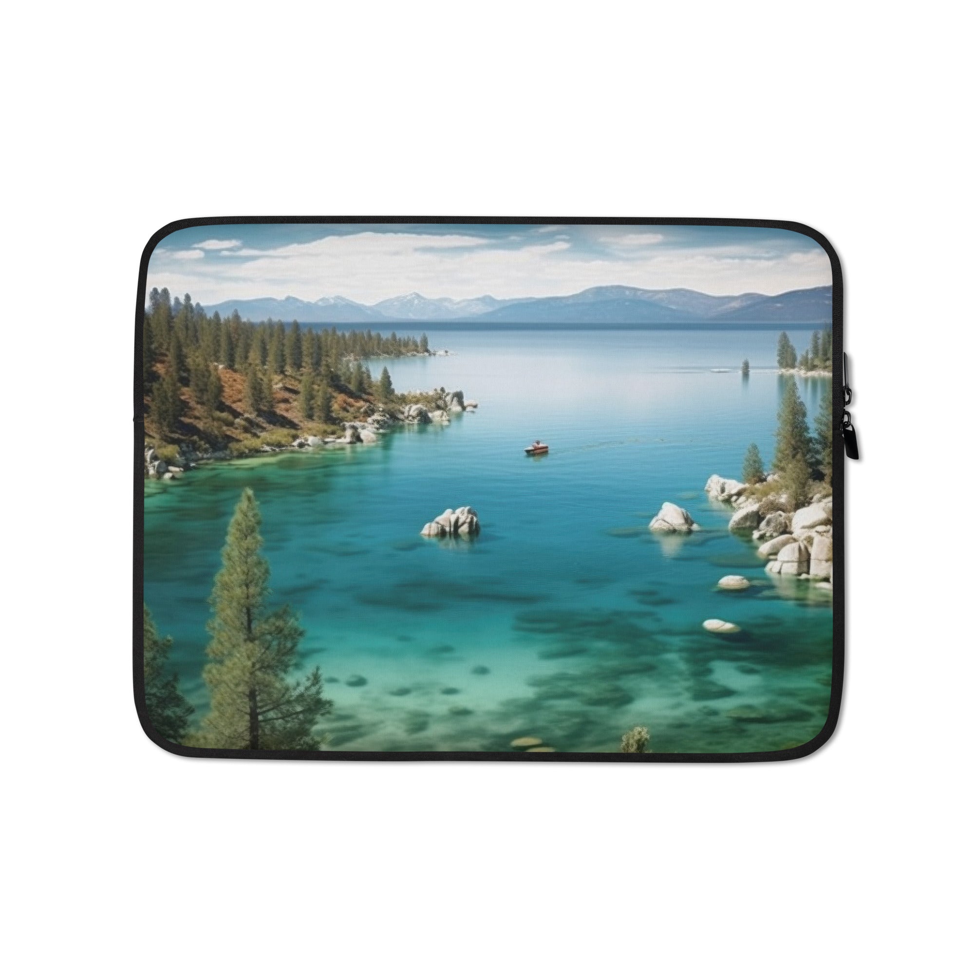 The Lake Tahoe USA Laptop Sleeve by Visual Verse - Image 2