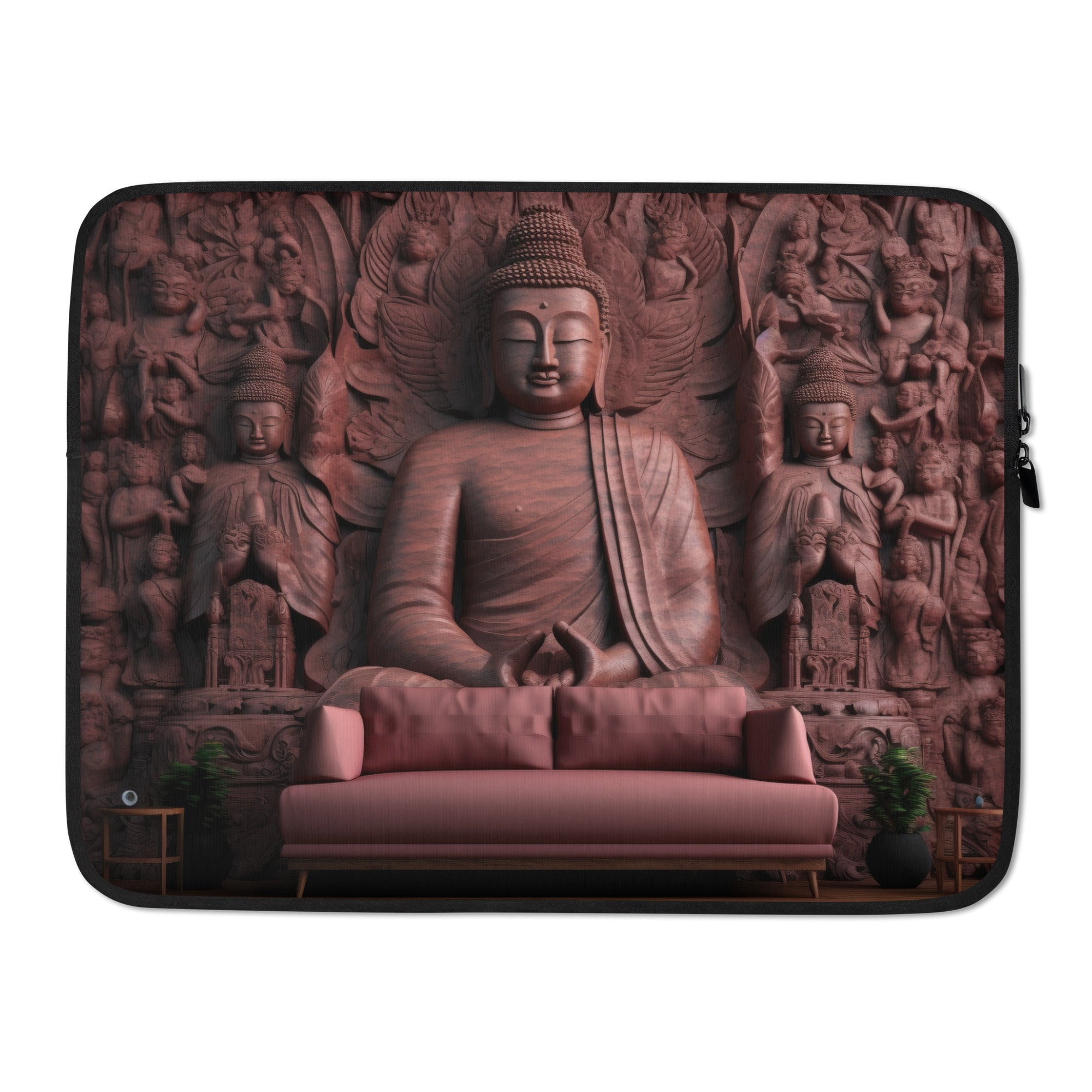 The Leshan Giant Buddha China Laptop Sleeve by Visual Verse - Image 1