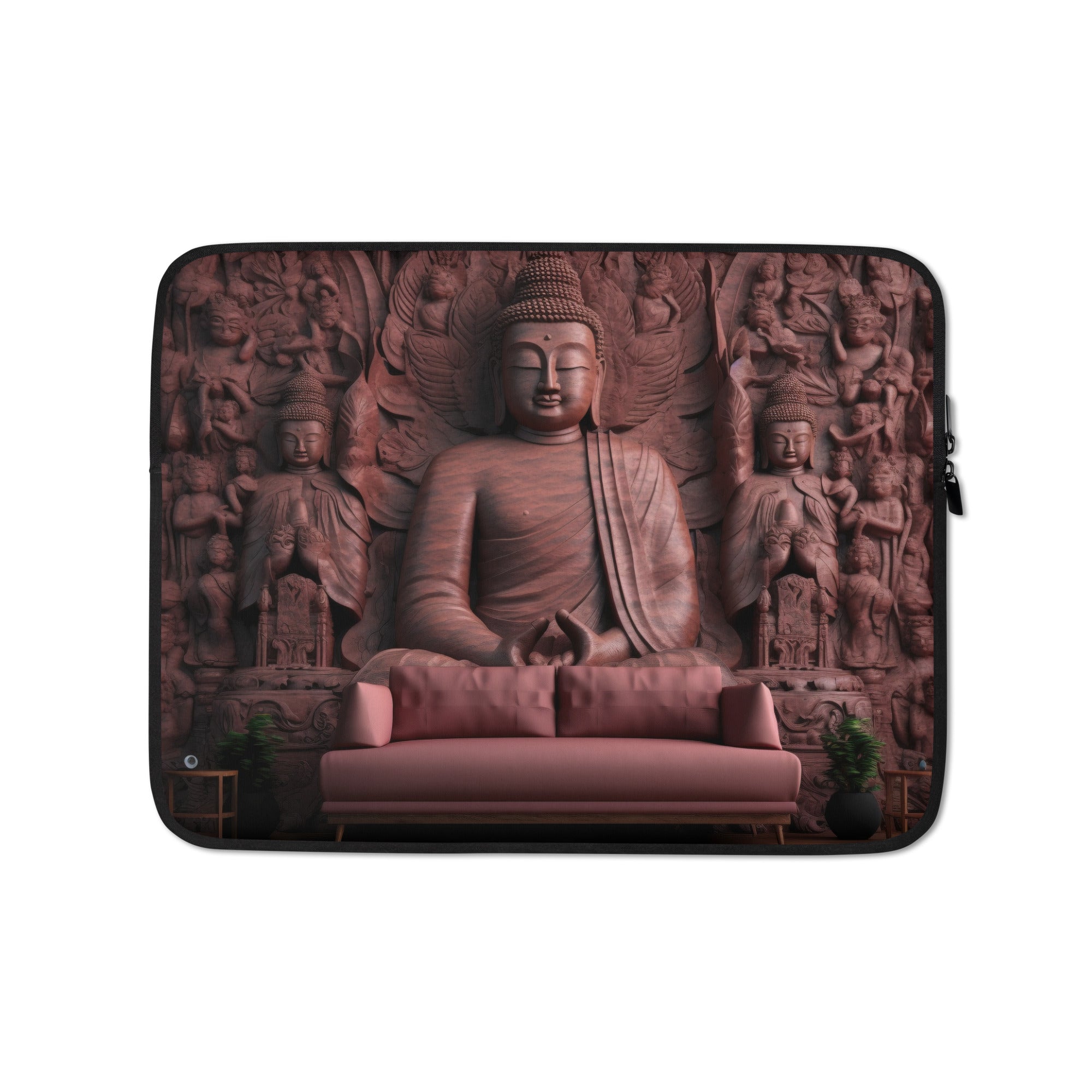 The Leshan Giant Buddha China Laptop Sleeve by Visual Verse - Image 2