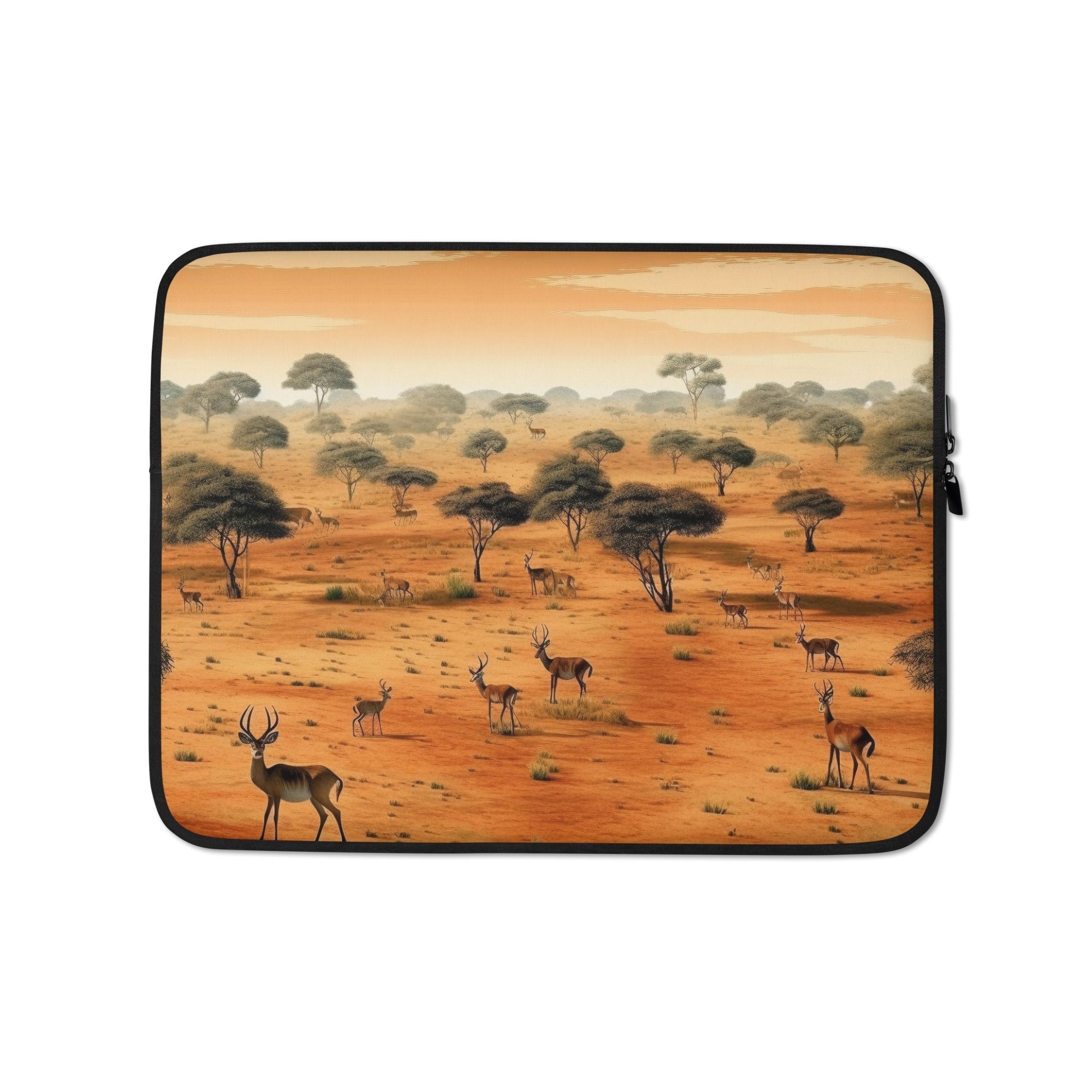 The Masai Mara National Reserve Kenya Laptop Sleeve by Visual Verse - Image 2