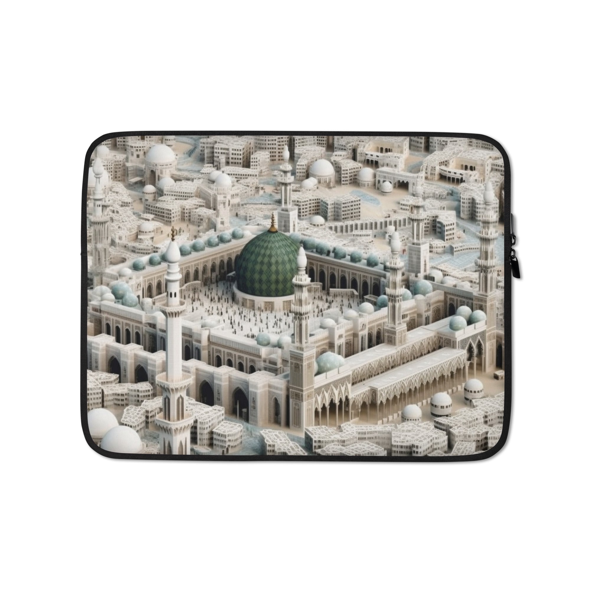 The Masjid Al-Haram Saudi Arabia Laptop Sleeve by Visual Verse - Image 2