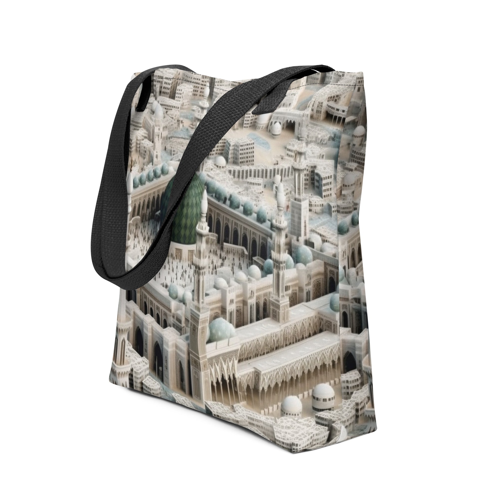 The Masjid Al-Haram Saudi Arabia Tote Bag by Visual Verse - Image 1