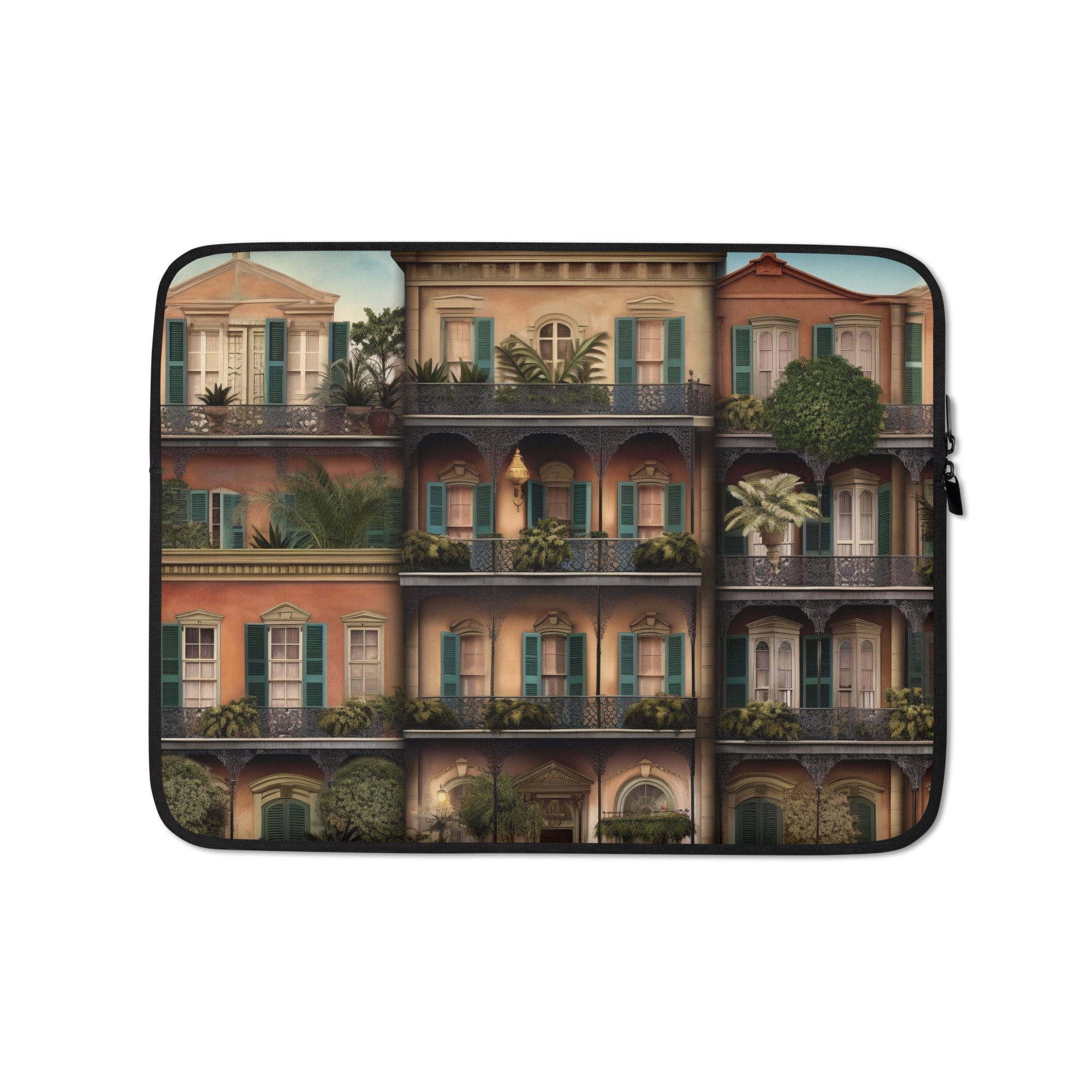 The New Orleans French Quer USA Laptop Sleeve by Visual Verse - Image 2