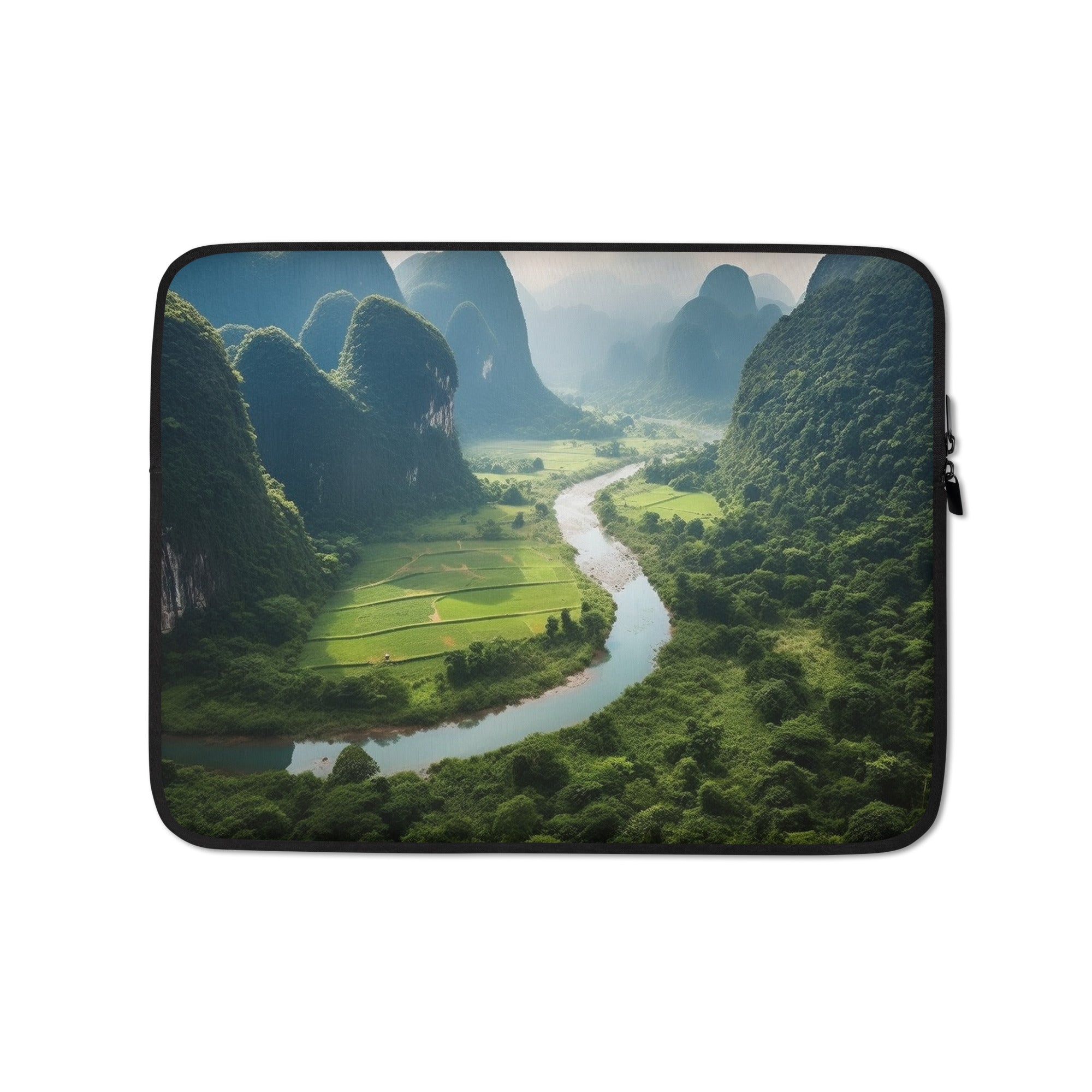 The Phong Nha-Ke Bang National Park Vietnam Laptop Sleeve by Visual Verse - Image 2