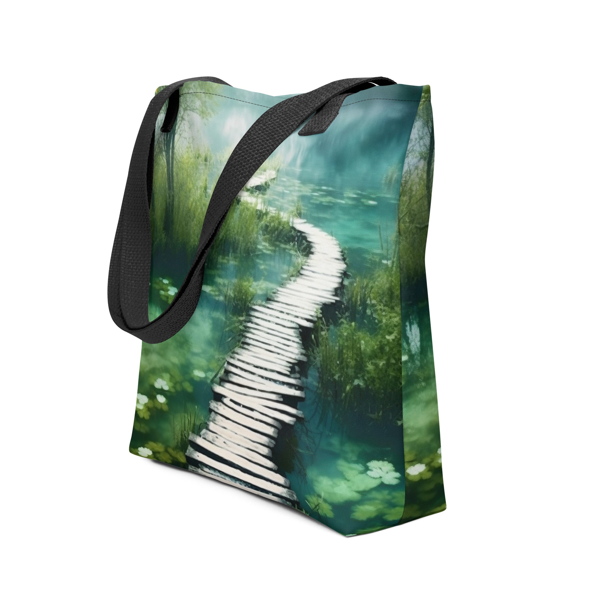 The Plitvice Lakes National Park Croatia Tote Bag by Visual Verse - Image 1