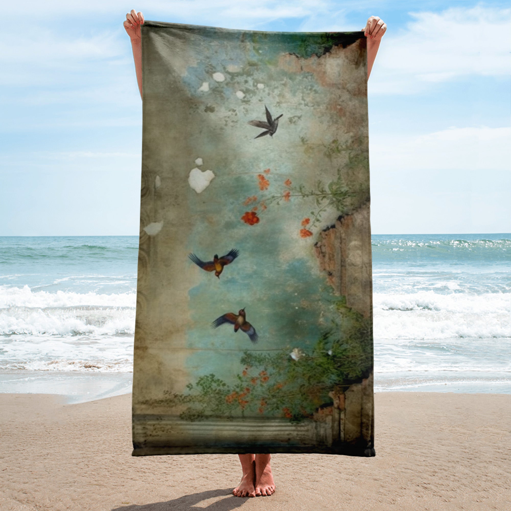 The Pompeii Italy Beach Towel by Visual Verse - Image 2