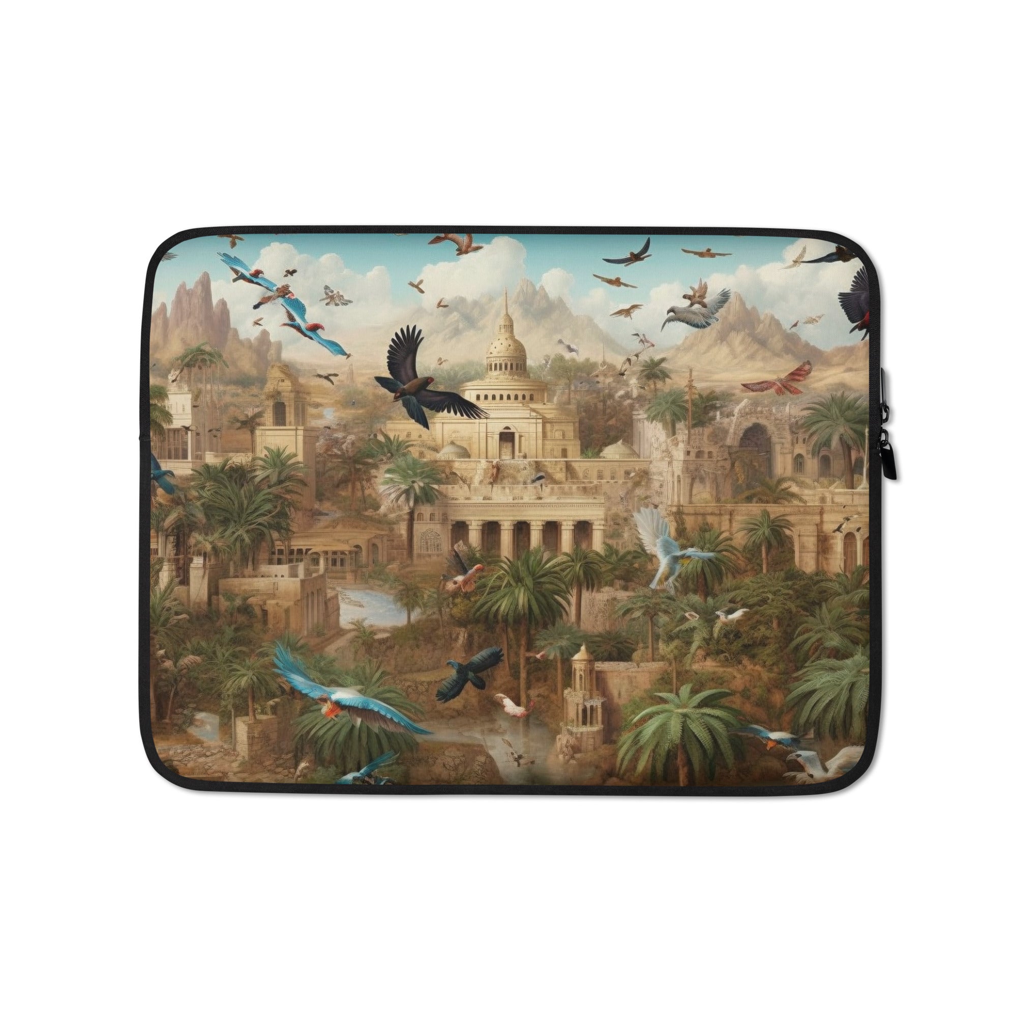 The Seven Wonders of The World Various Locations Laptop Sleeve by Visual Verse - Image 2