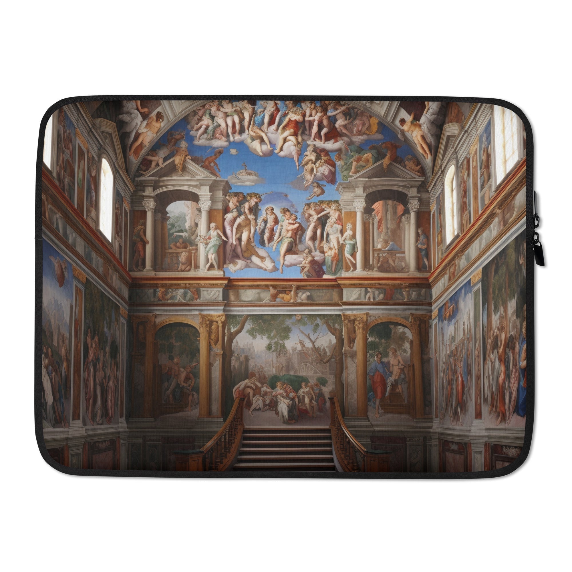 The Sistine Chapel Italy Laptop Sleeve by Visual Verse - Image 1