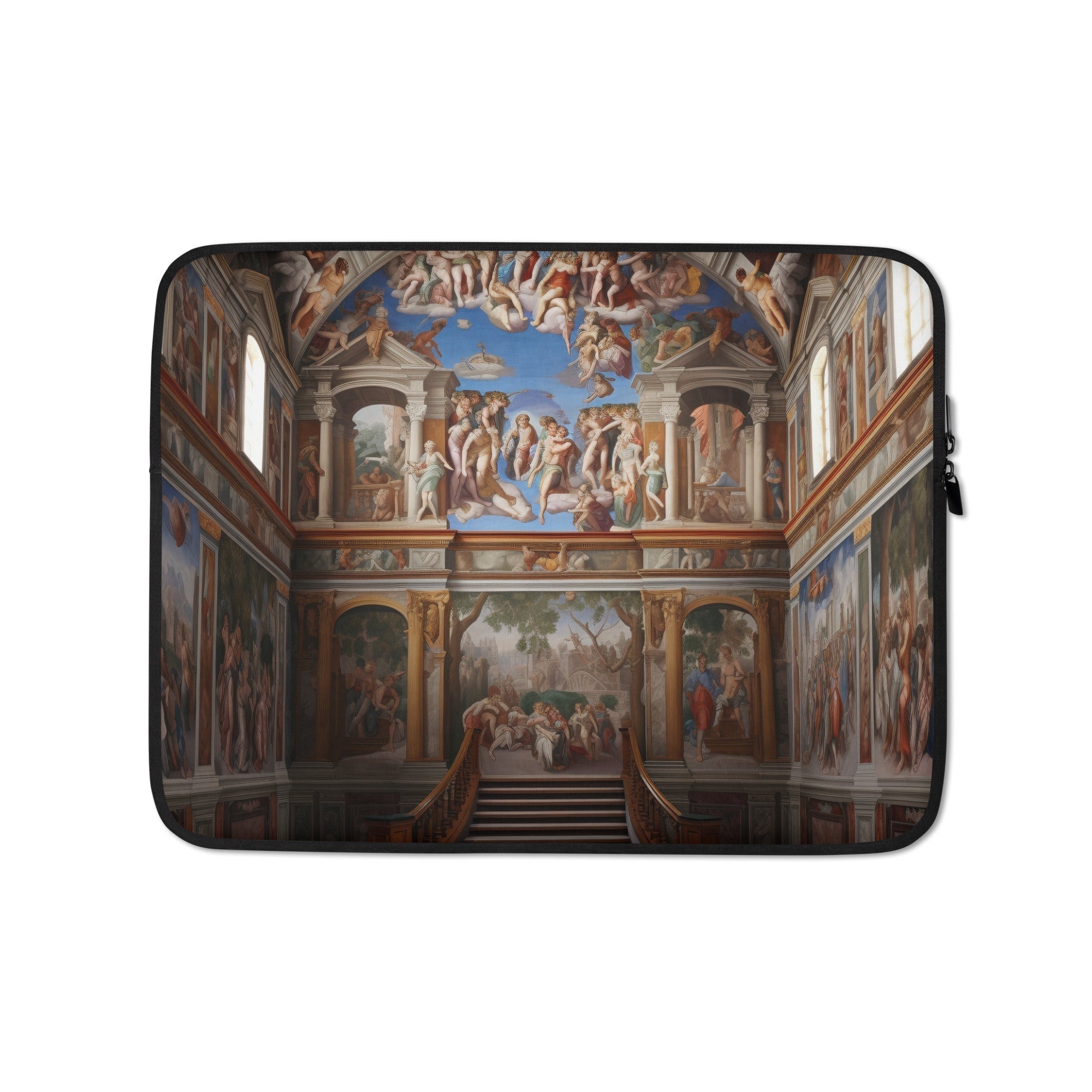 The Sistine Chapel Italy Laptop Sleeve by Visual Verse - Image 2