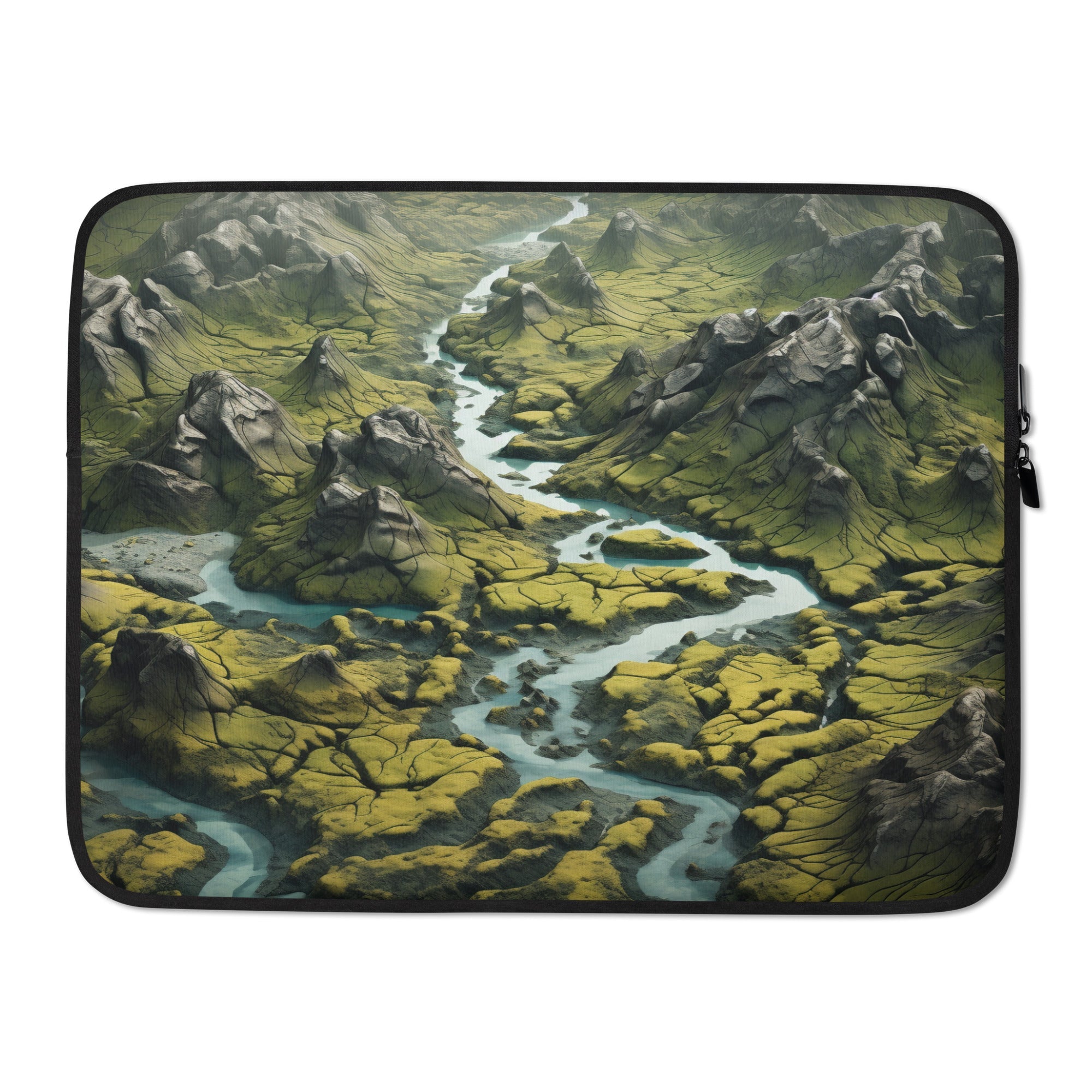 The Skaftafell National Park Iceland Laptop Sleeve by Visual Verse - Image 1