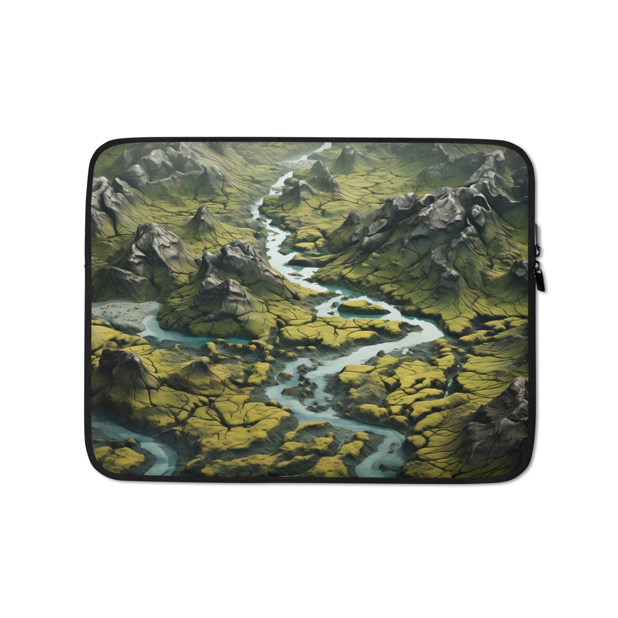 The Skaftafell National Park Iceland Laptop Sleeve by Visual Verse - Image 2