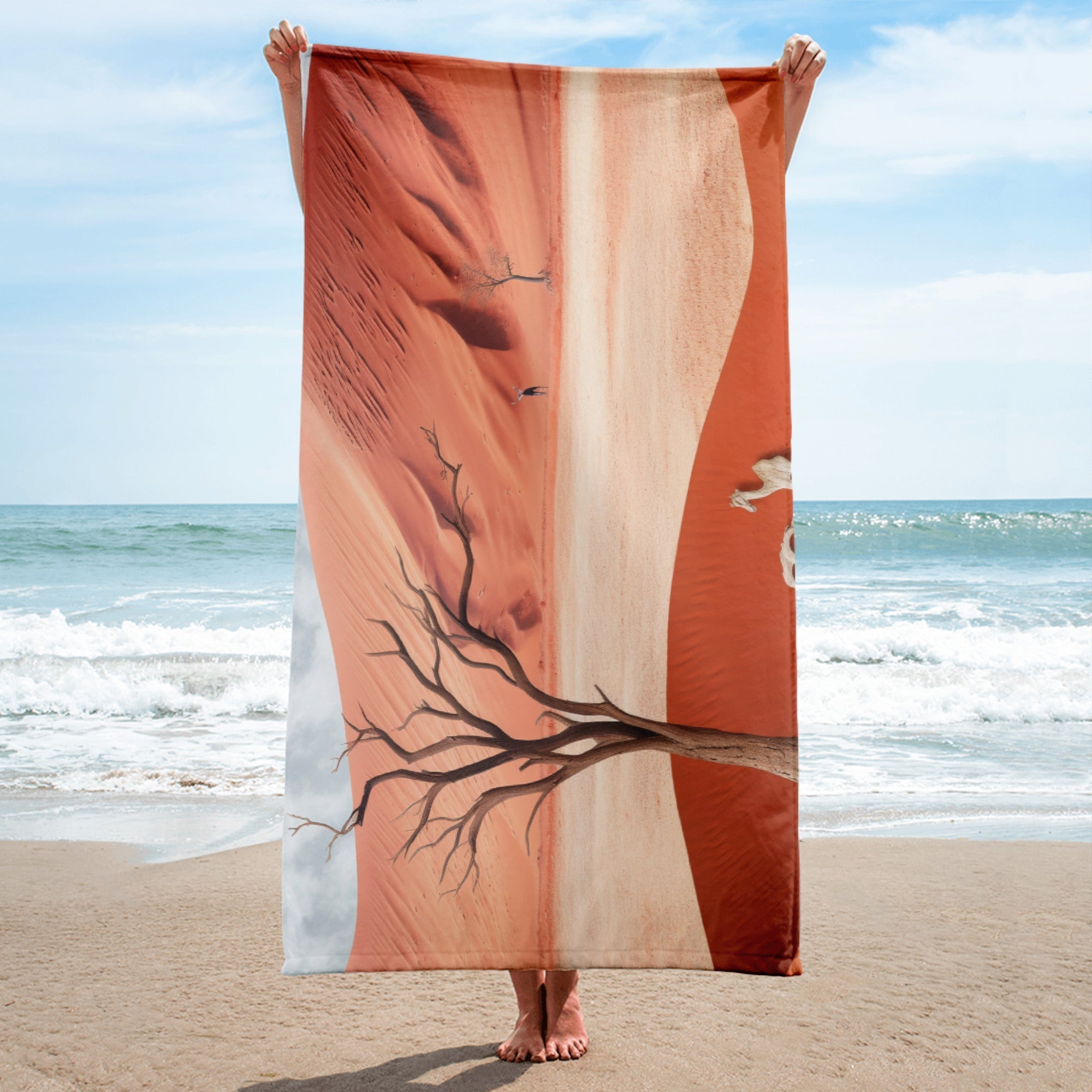 The Sossusvlei Namibia Beach Towel by Visual Verse - Image 2