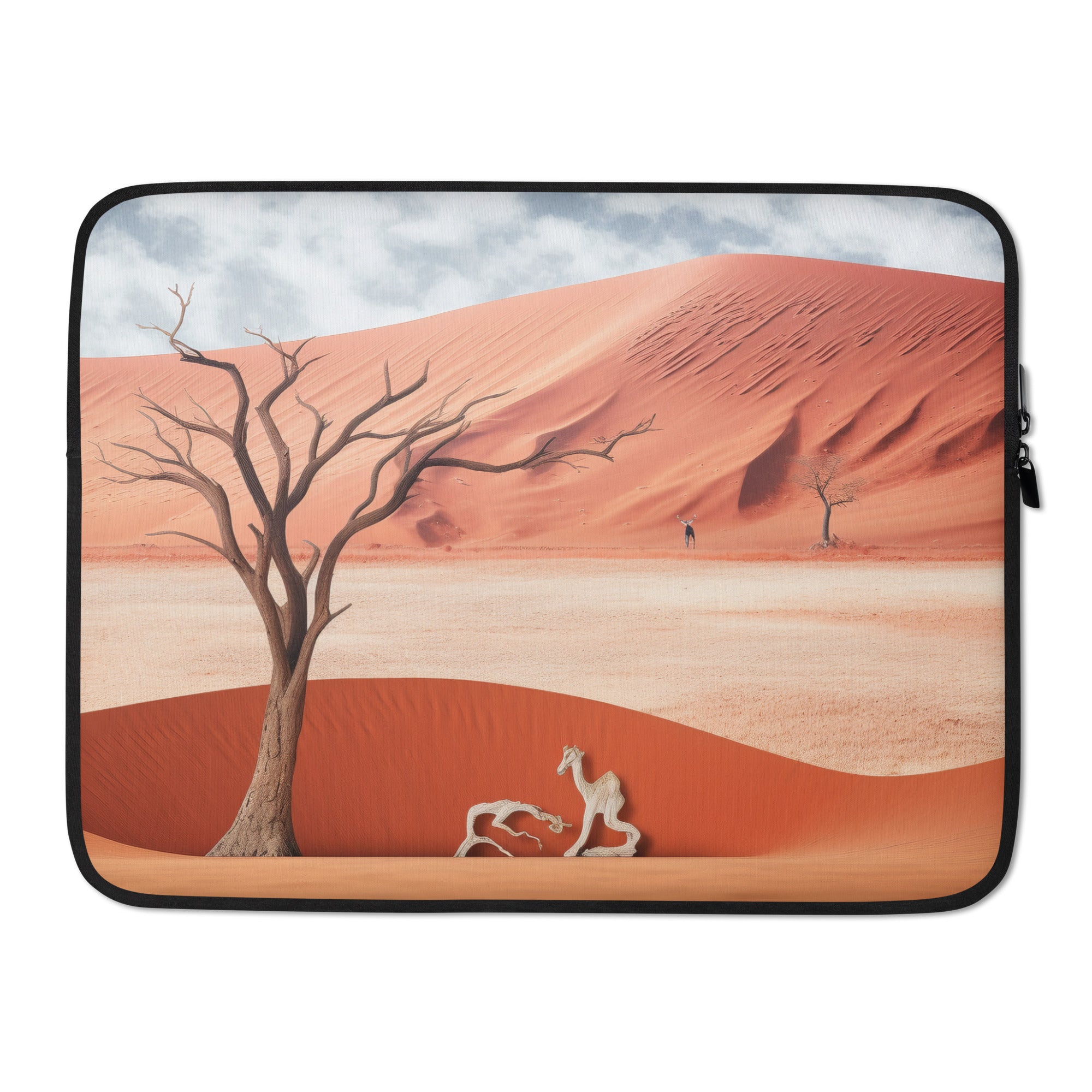 The Sossusvlei Namibia Laptop Sleeve by Visual Verse - Image 1