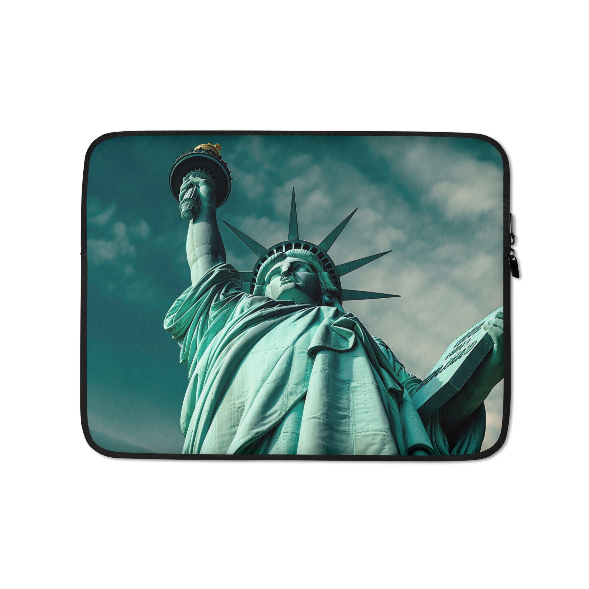 The Statue of Liberty USA Laptop Sleeve by Visual Verse - Image 2