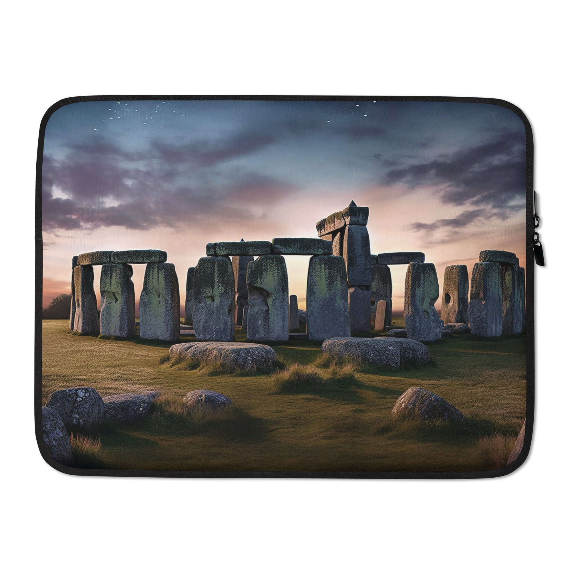 The Stonehenge England Laptop Sleeve by Visual Verse - Image 1