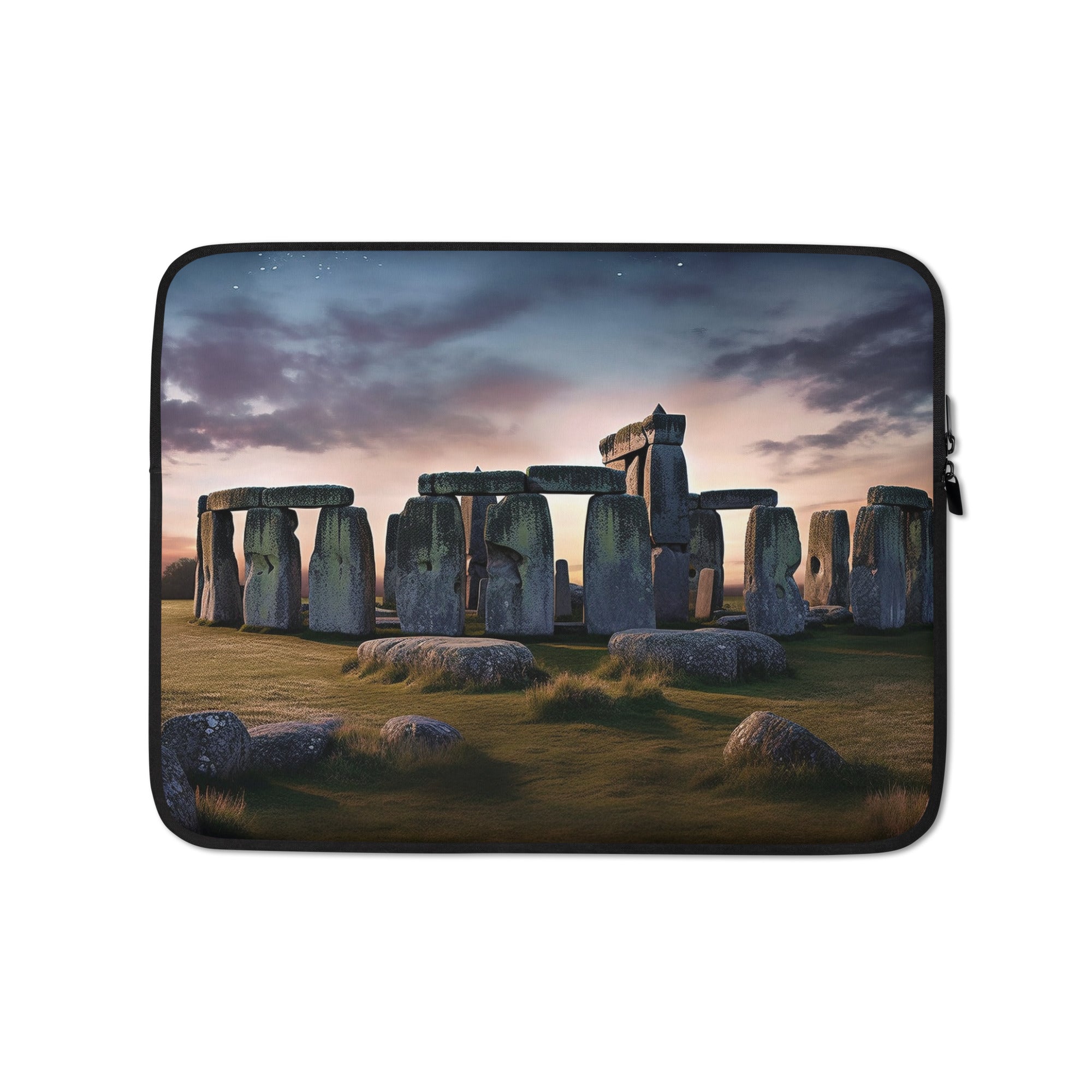 The Stonehenge England Laptop Sleeve by Visual Verse - Image 2