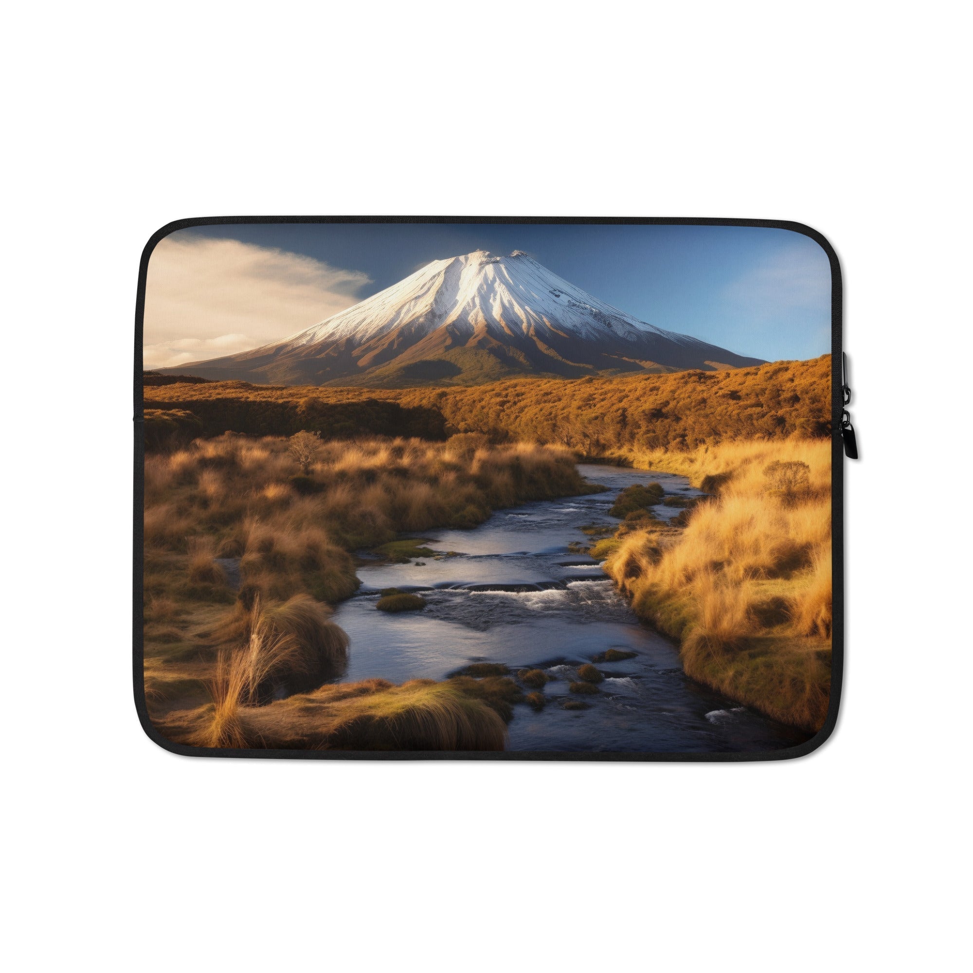 The Tongariro National Park New Zealand Laptop Sleeve by Visual Verse - Image 2