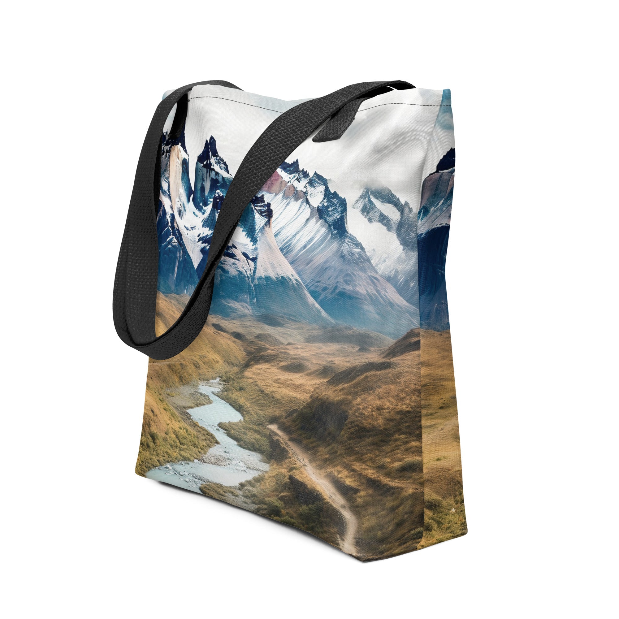 The Torres Del Paine National Park Chile Tote Bag by Visual Verse - Image 1