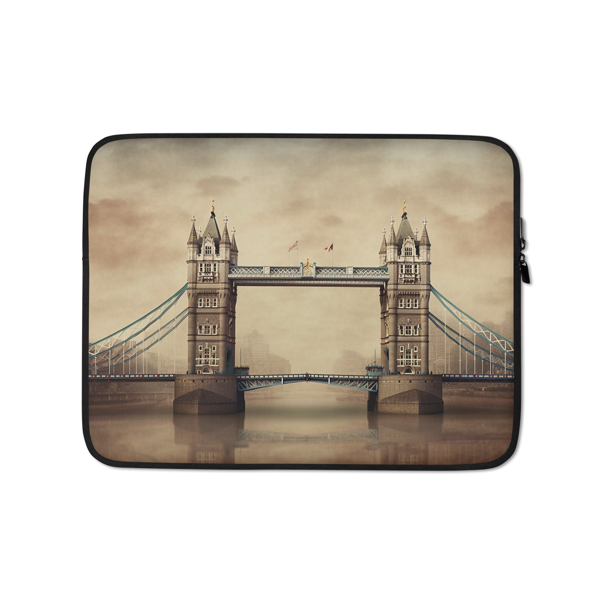 The Tower Bridge England Laptop Sleeve by Visual Verse - Image 2