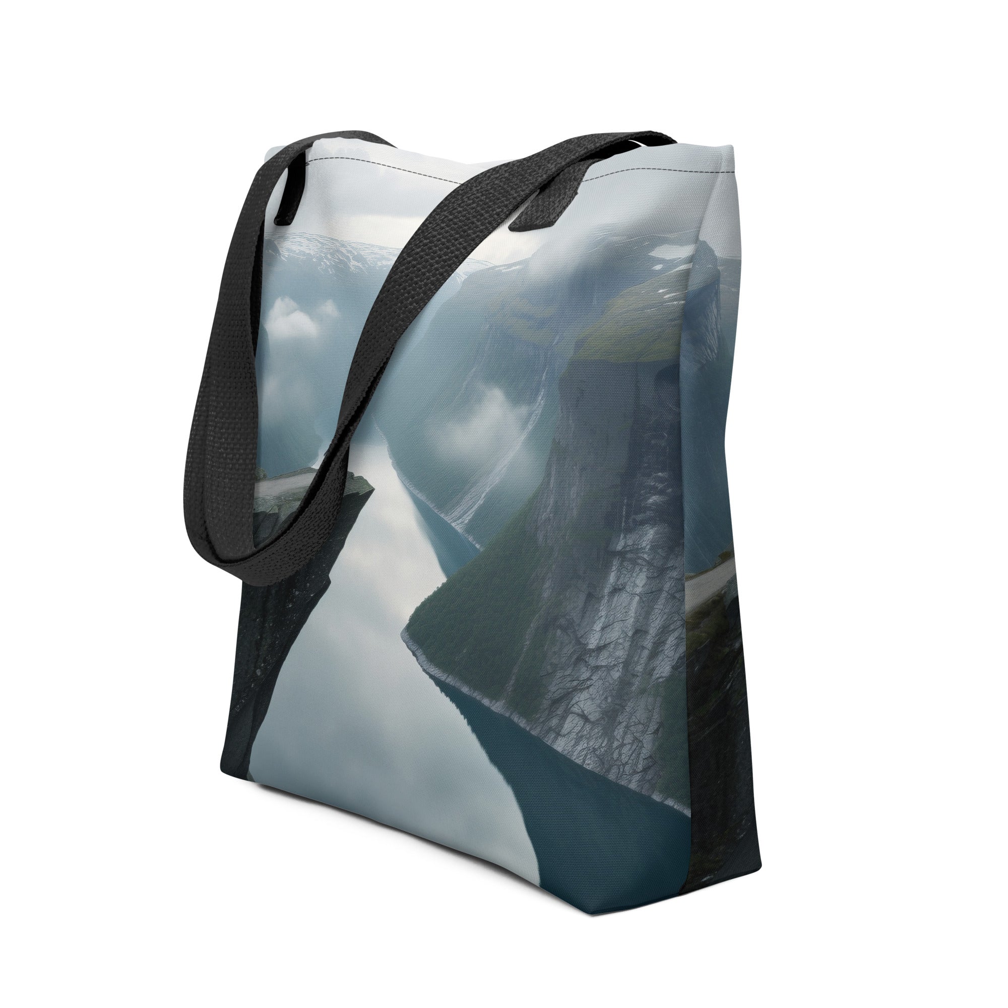 The Trolltunga Norway Tote Bag by Visual Verse - Image 1