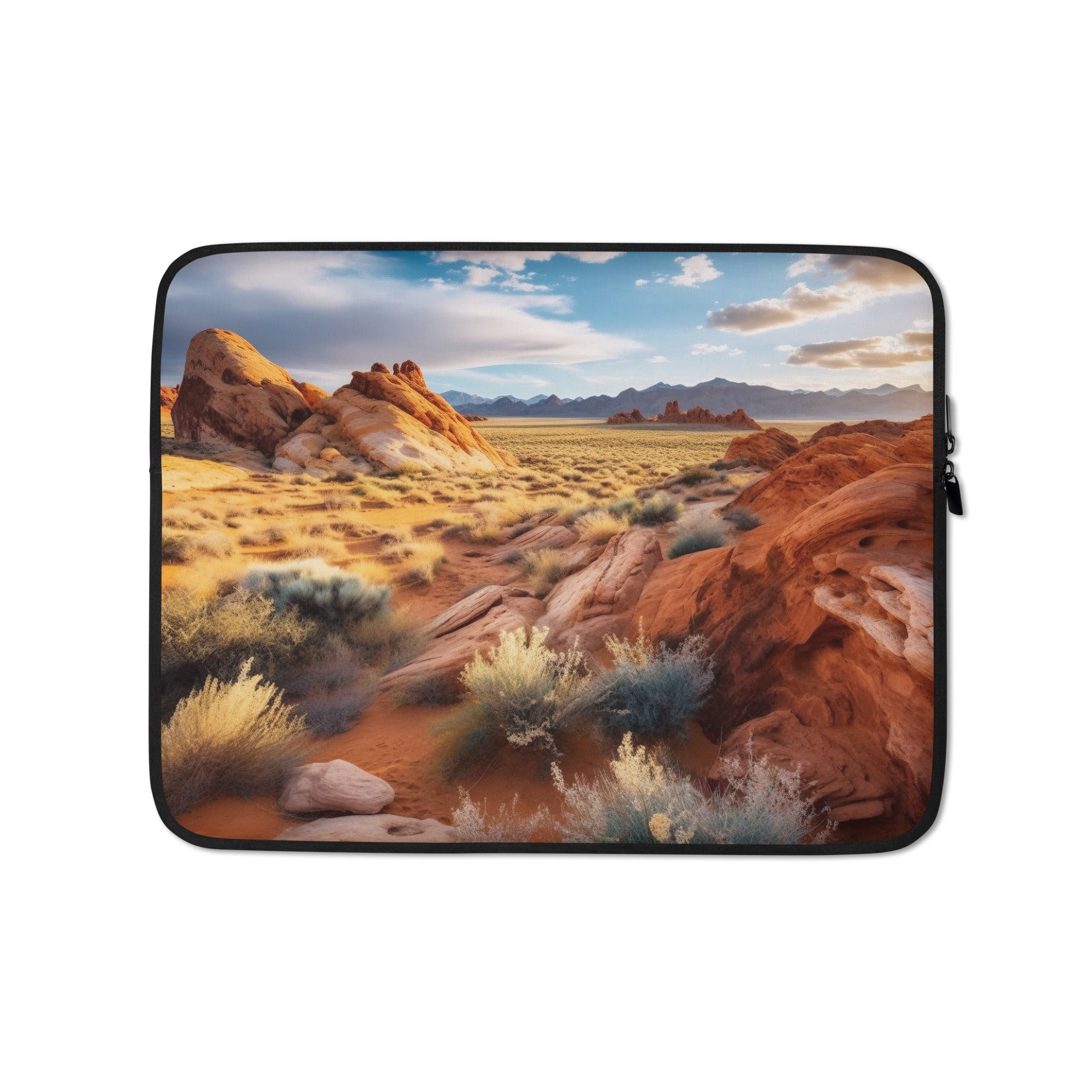 The Valley of Fire State Park USA Laptop Sleeve by Visual Verse - Image 2