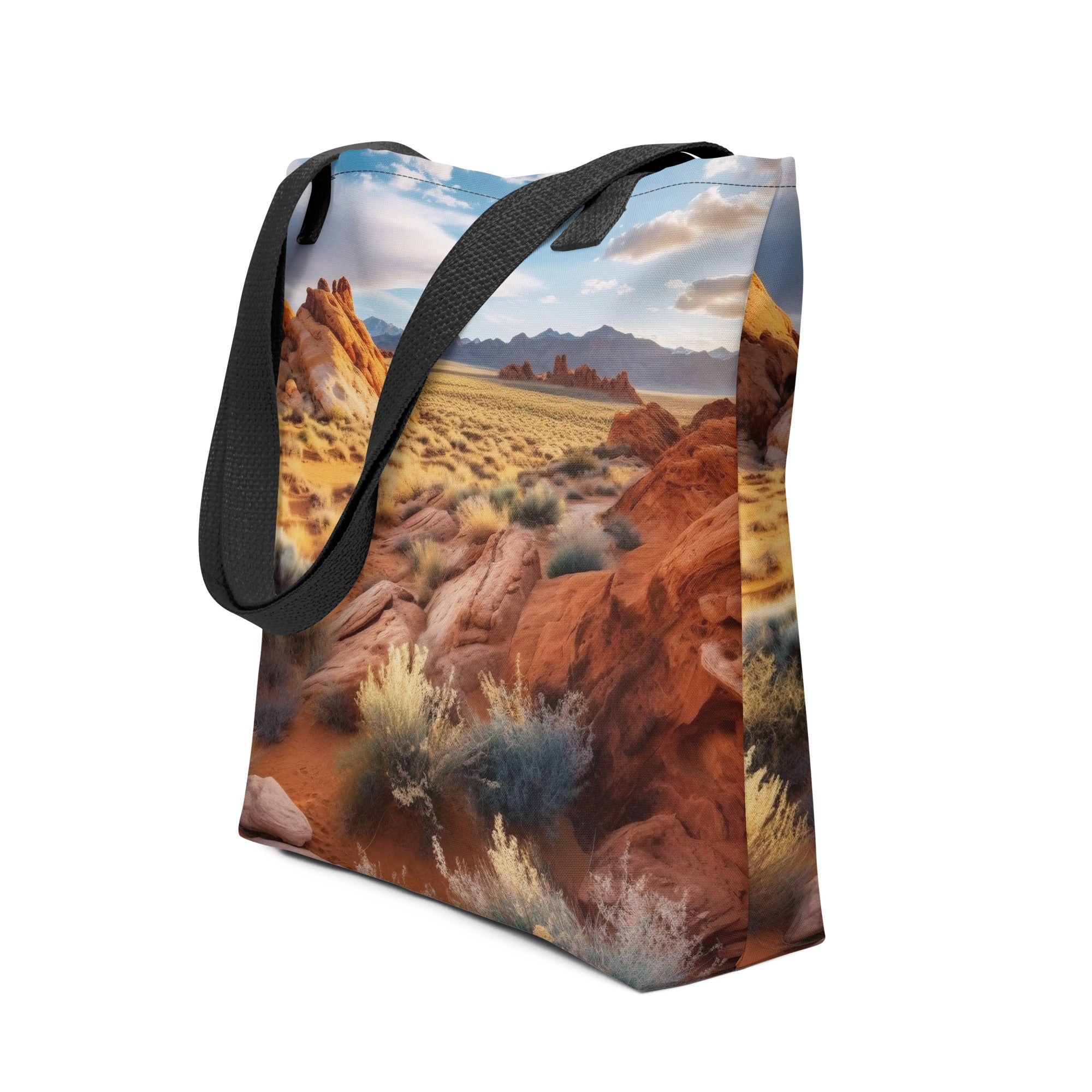 The Valley of Fire State Park USA Tote Bag by Visual Verse - Image 1