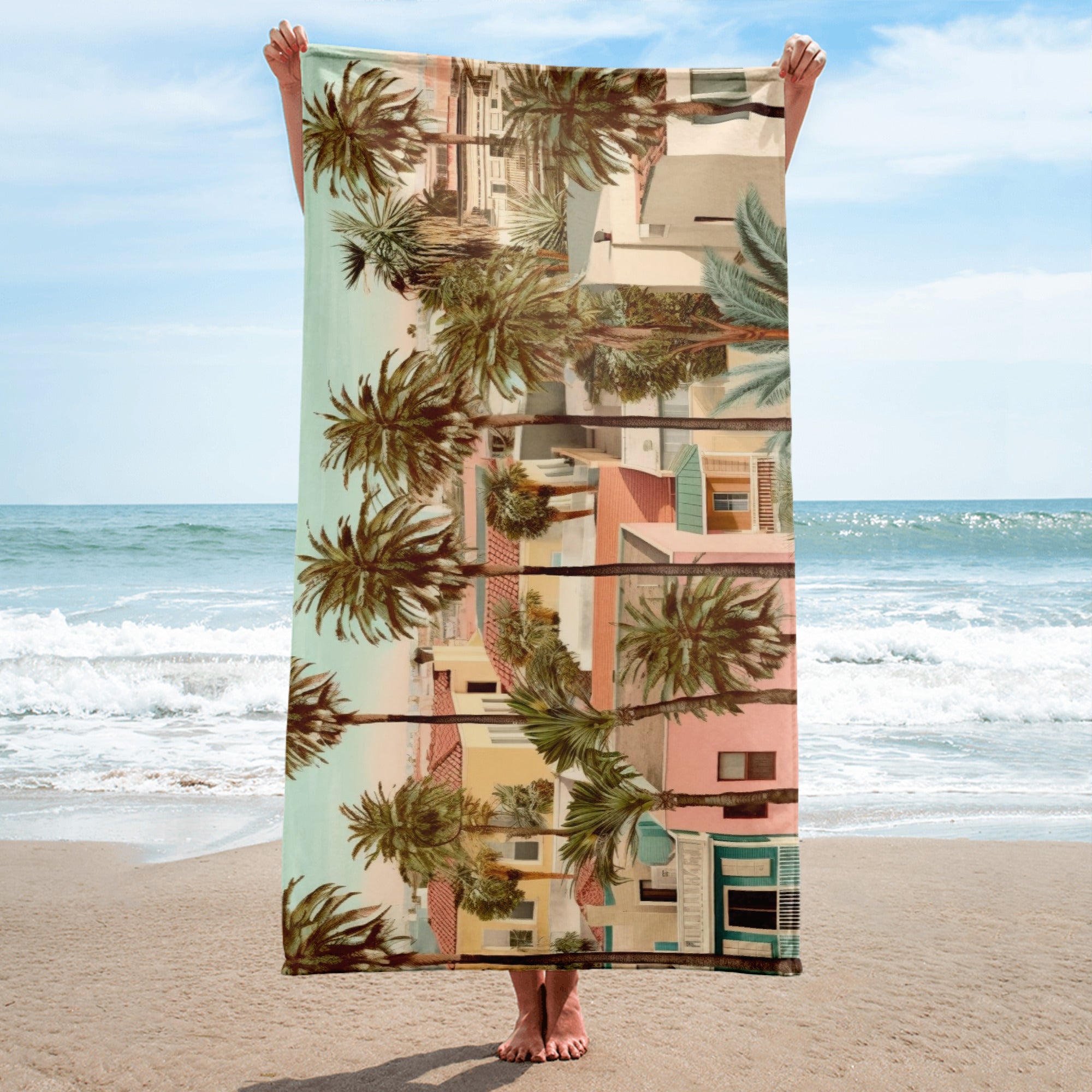 The Venice Beach USA Beach Towel by Visual Verse - Image 2