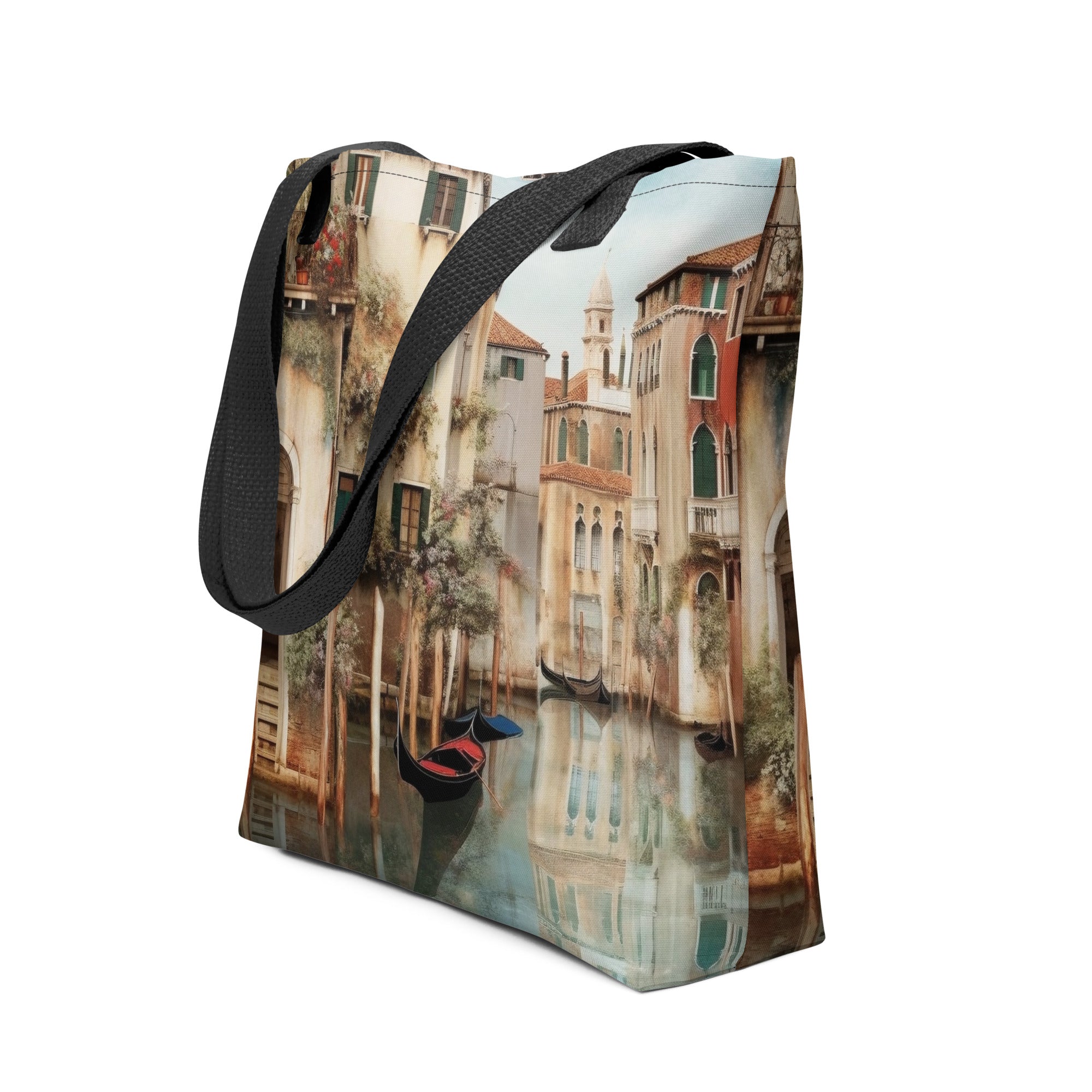 The Venice Canals Italy Tote Bag by Visual Verse - Image 1