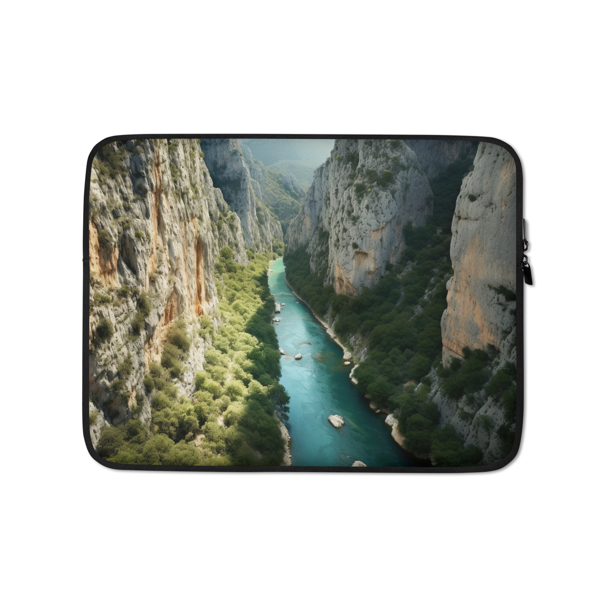 The Verdon Gorge France Laptop Sleeve by Visual Verse - Image 2