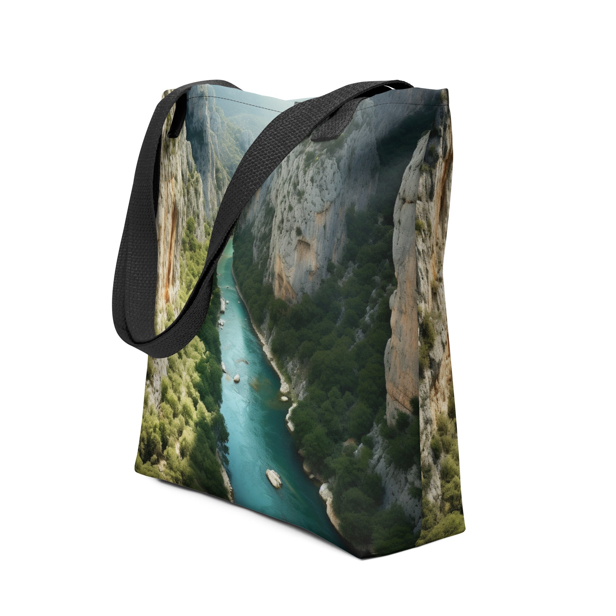 The Verdon Gorge France Tote Bag by Visual Verse - Image 1