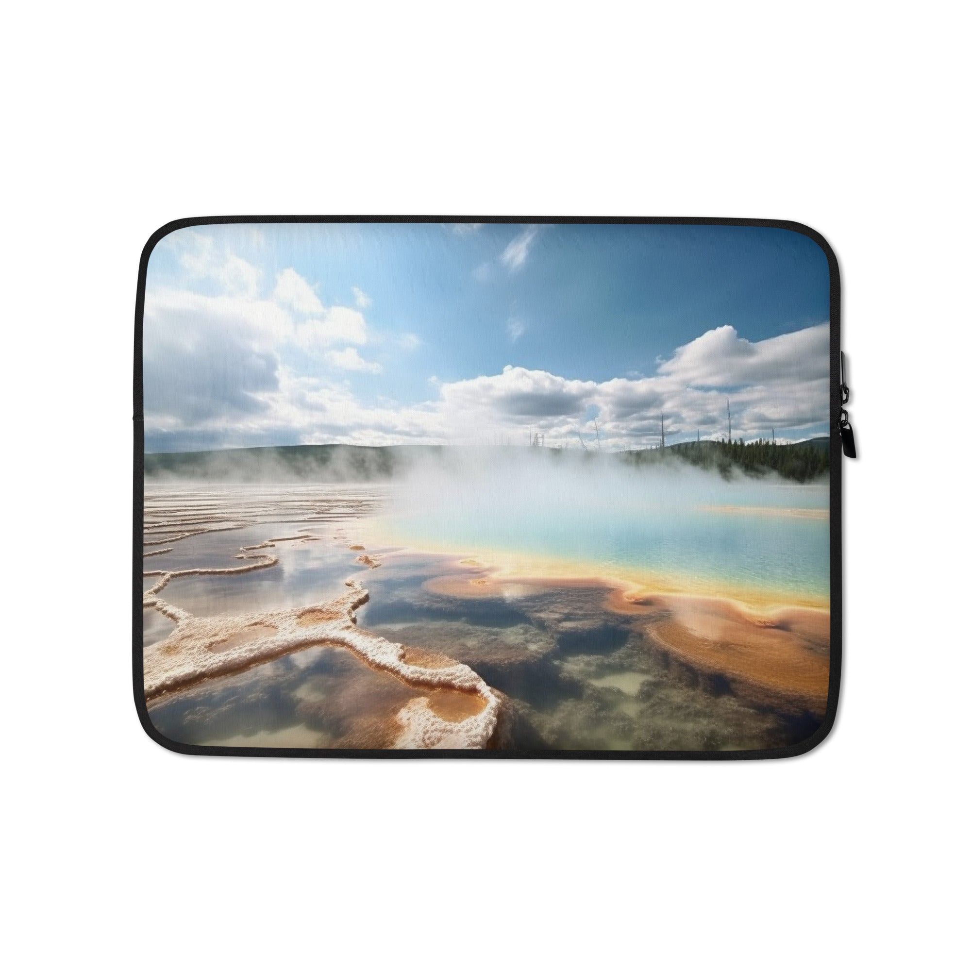 The Yellowstone National Park USA Laptop Sleeve by Visual Verse - Image 2