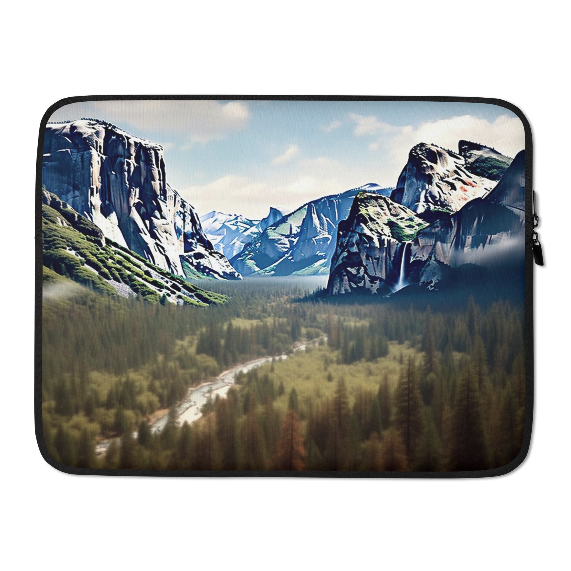 The Yosemite National Park USA Laptop Sleeve by Visual Verse - Image 1