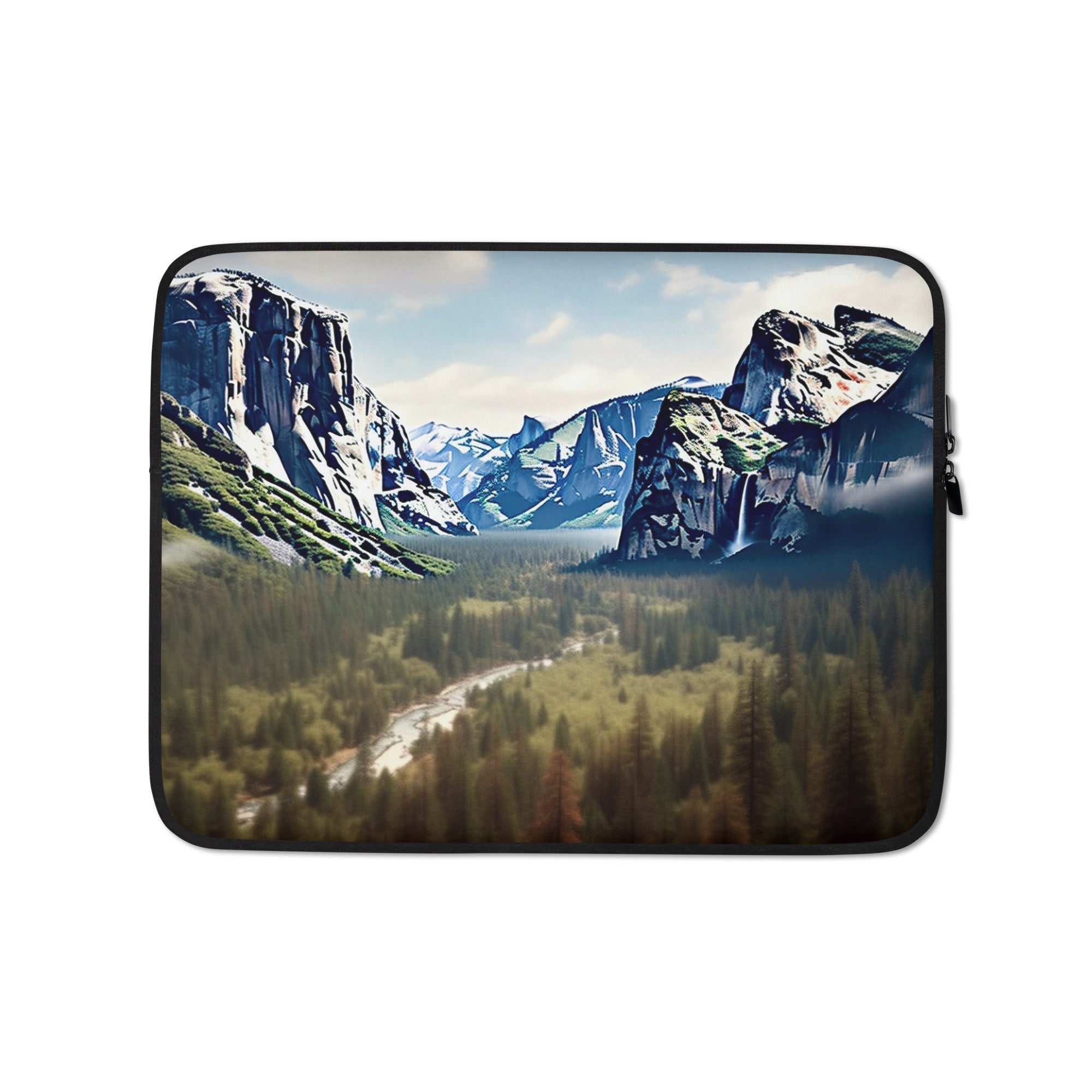 The Yosemite National Park USA Laptop Sleeve by Visual Verse - Image 2