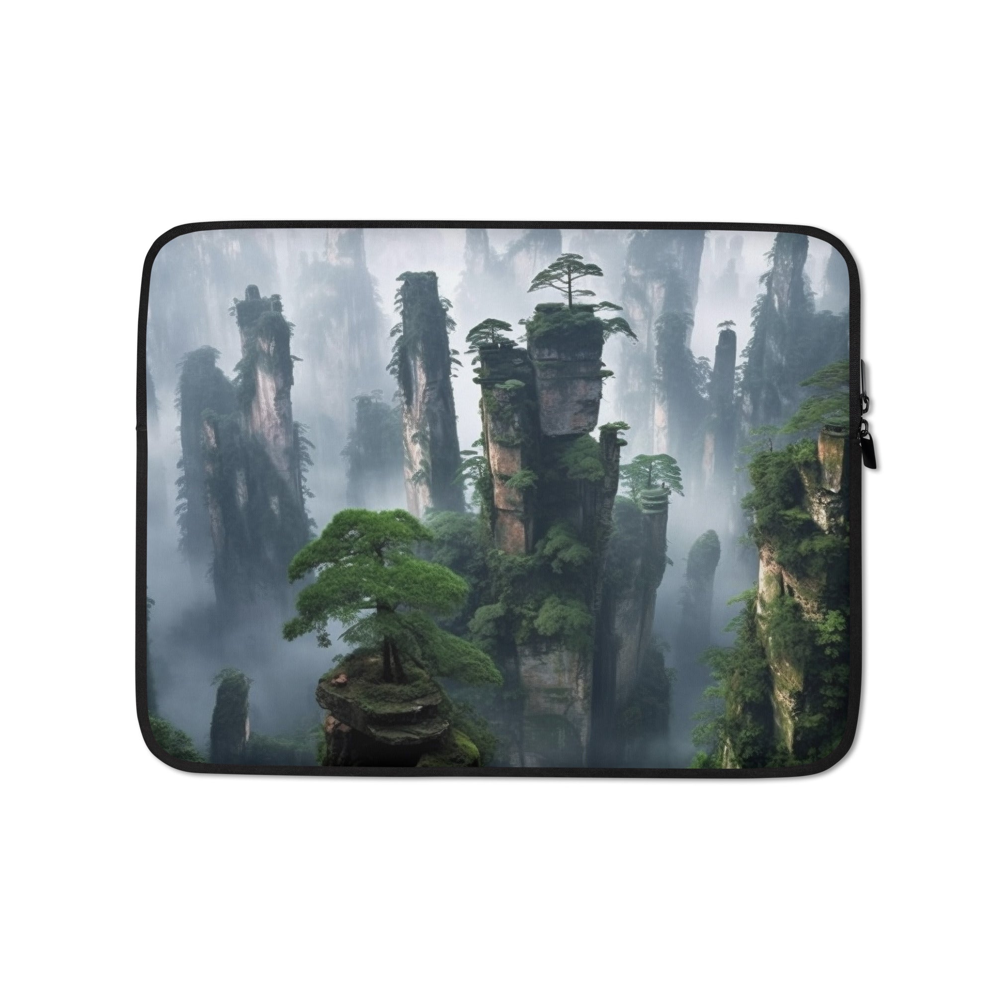 The Zhangjiajie National Forest Park China Laptop Sleeve by Visual Verse - Image 2