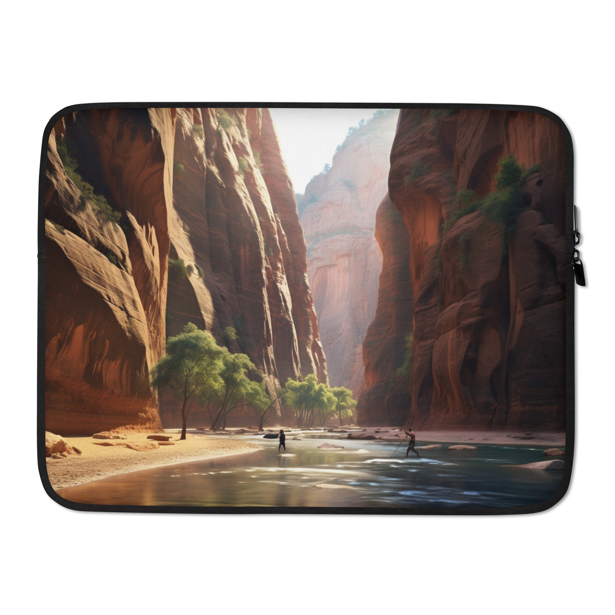 The Zion Narrows USA Laptop Sleeve by Visual Verse - Image 1