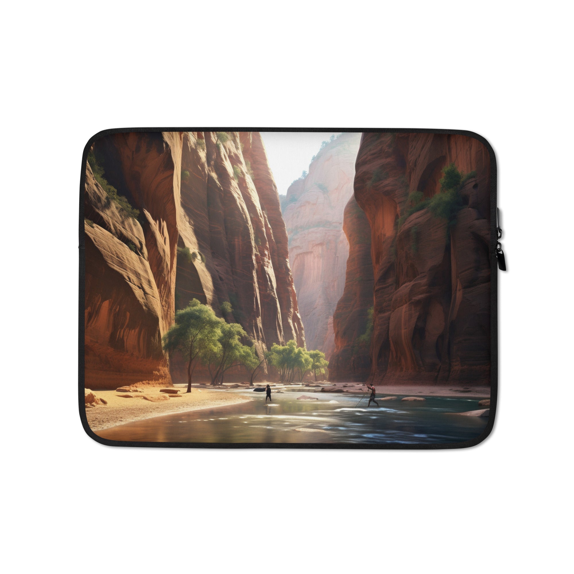 The Zion Narrows USA Laptop Sleeve by Visual Verse - Image 2