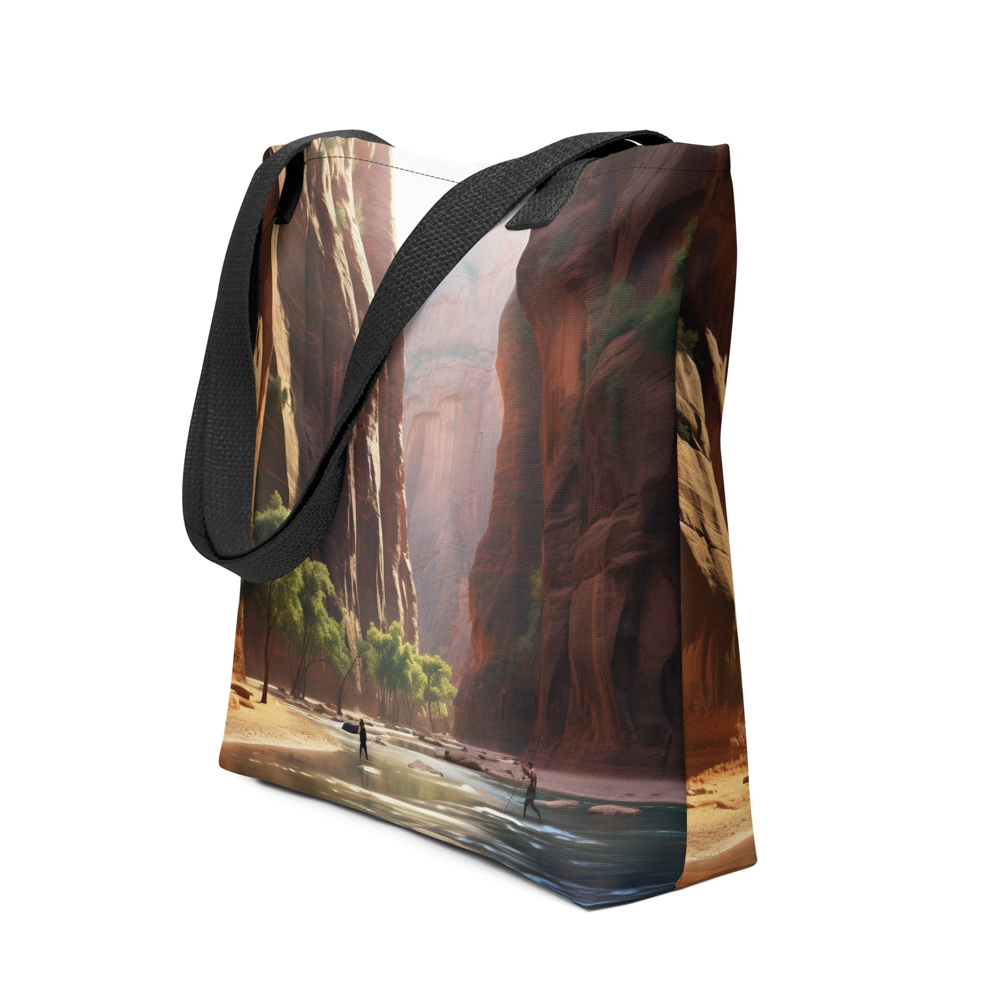 The Zion Narrows USA Tote Bag by Visual Verse - Image 1