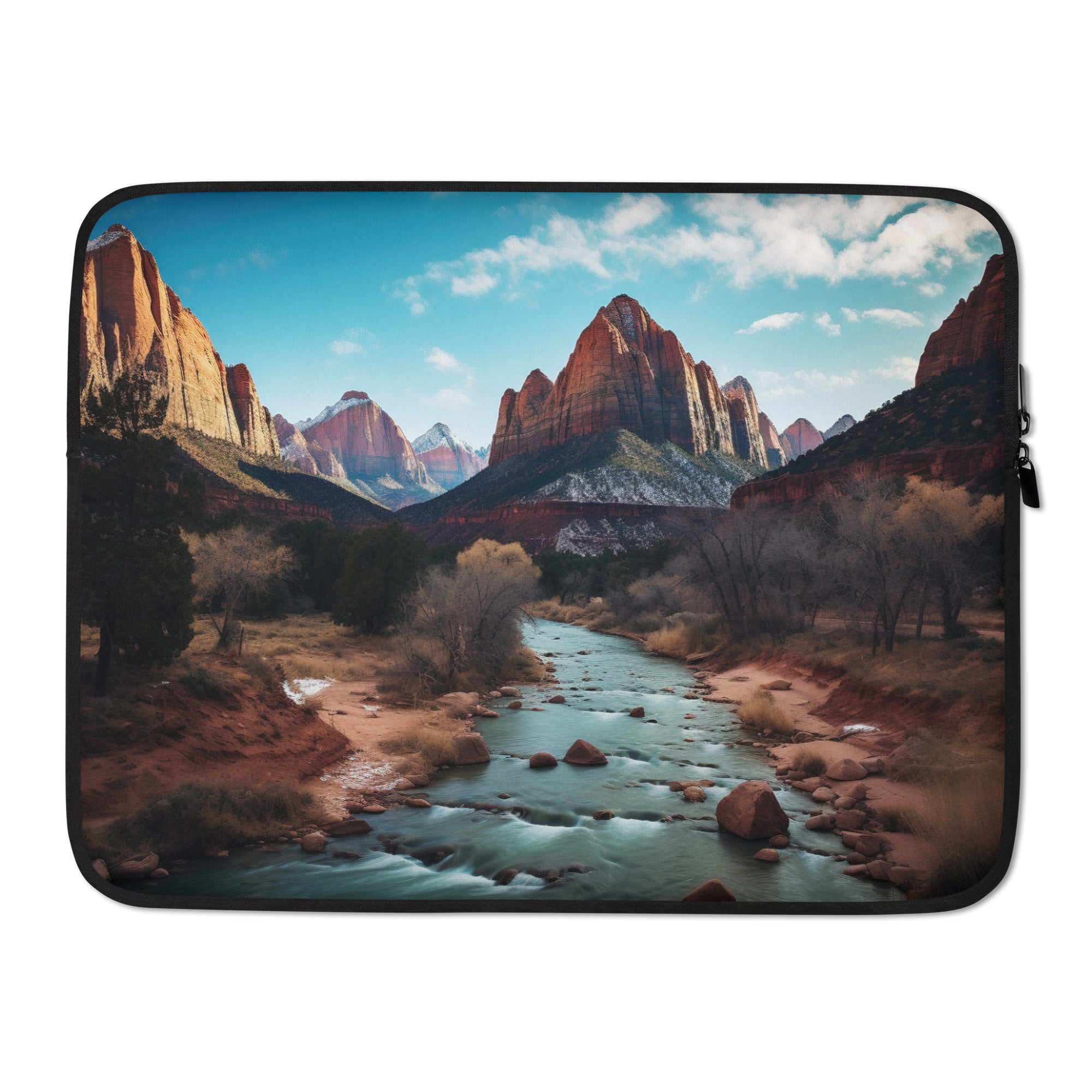 The Zion National Park USA Laptop Sleeve by Visual Verse - Image 1