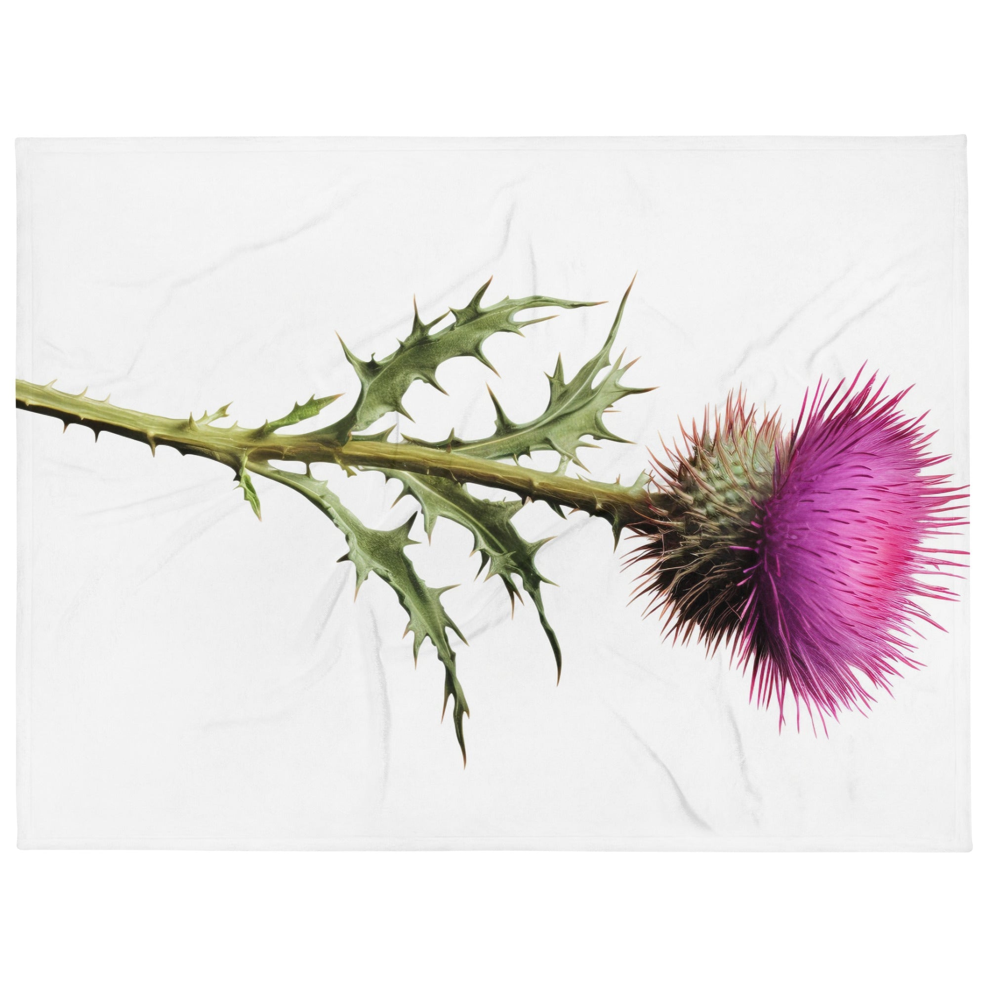 Thistle Flower Blanket by Visual Verse - Image 1