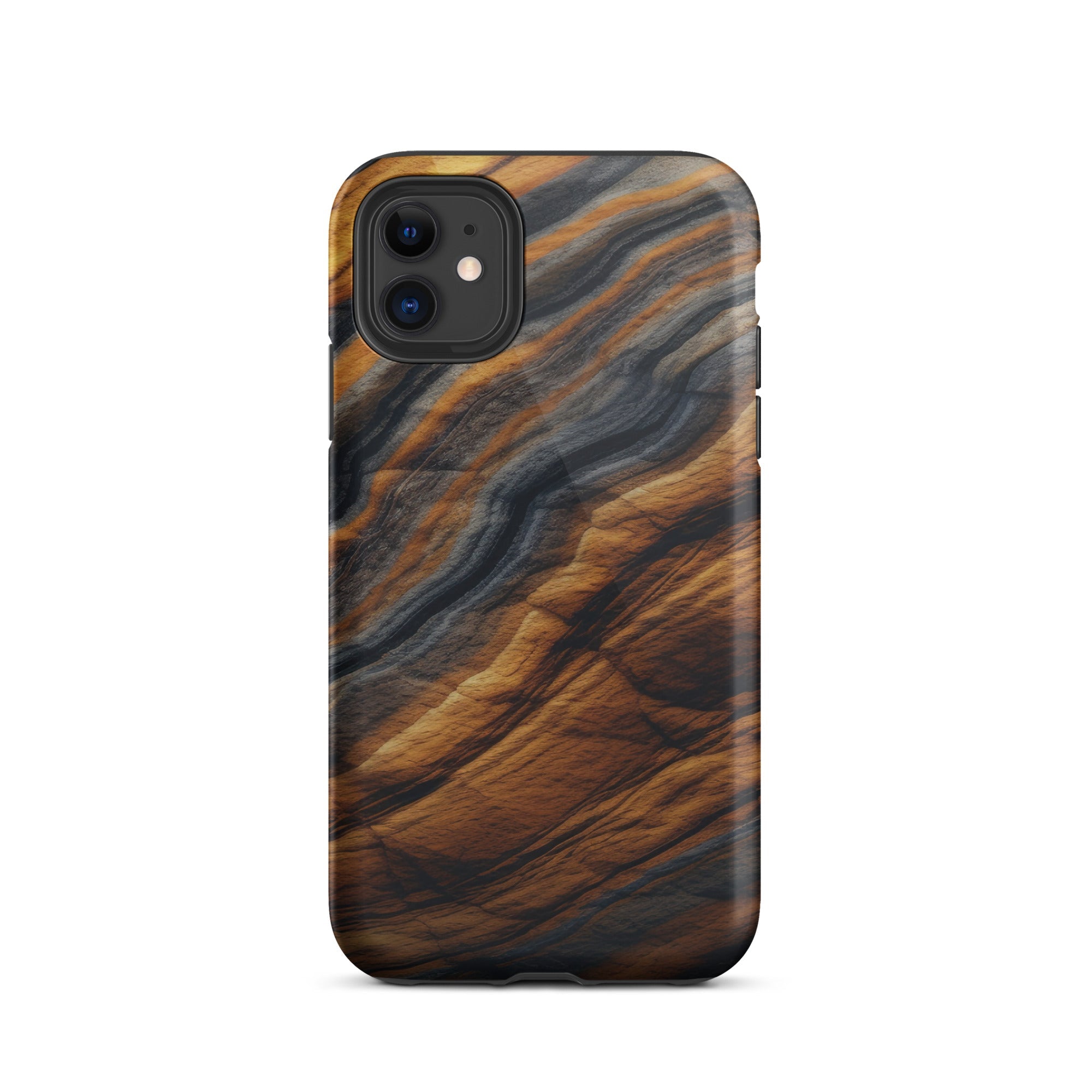 Tiger Eye Granite iPhone Case by Visual Verse - Image 1