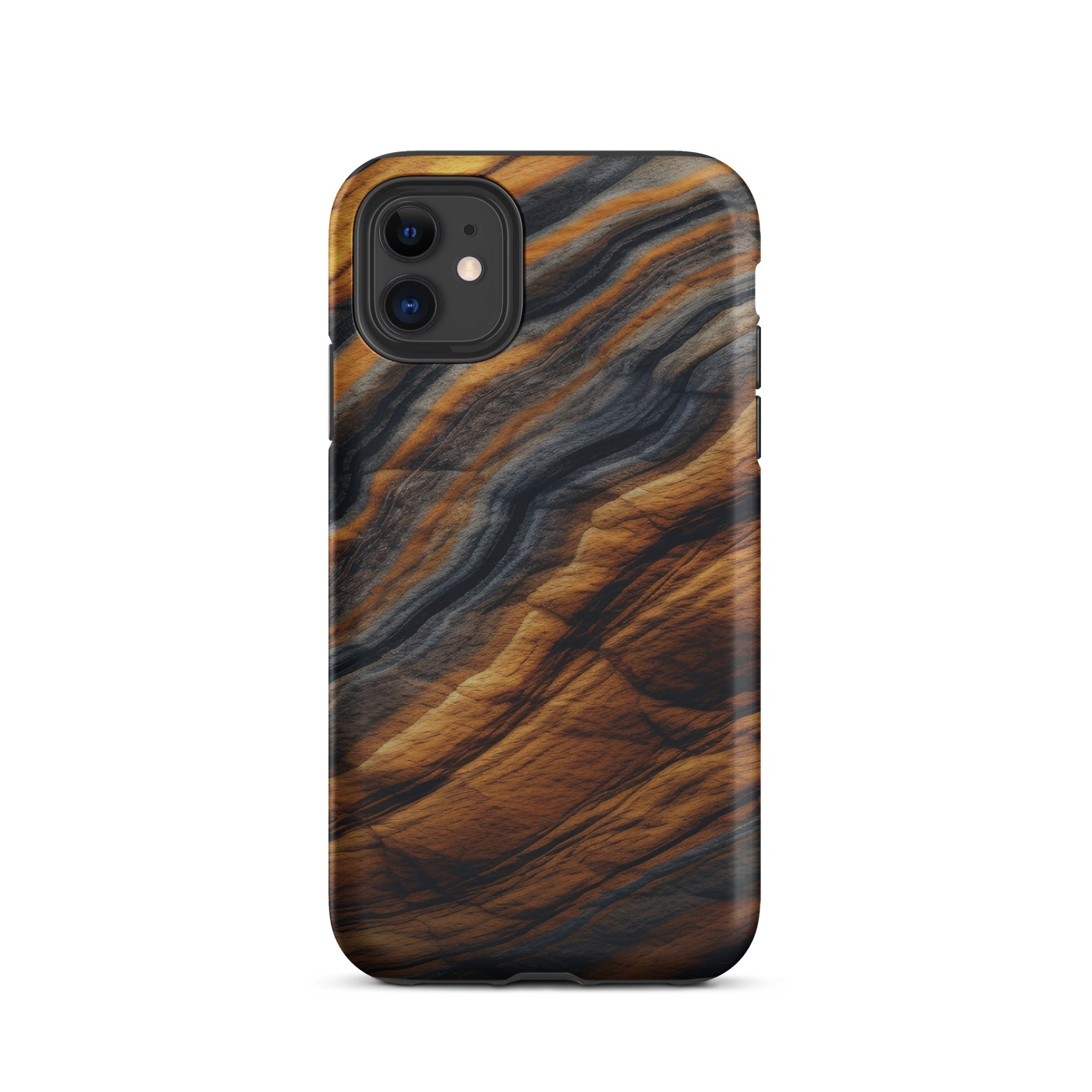 Tiger Eye Granite iPhone Case by Visual Verse - Image 2