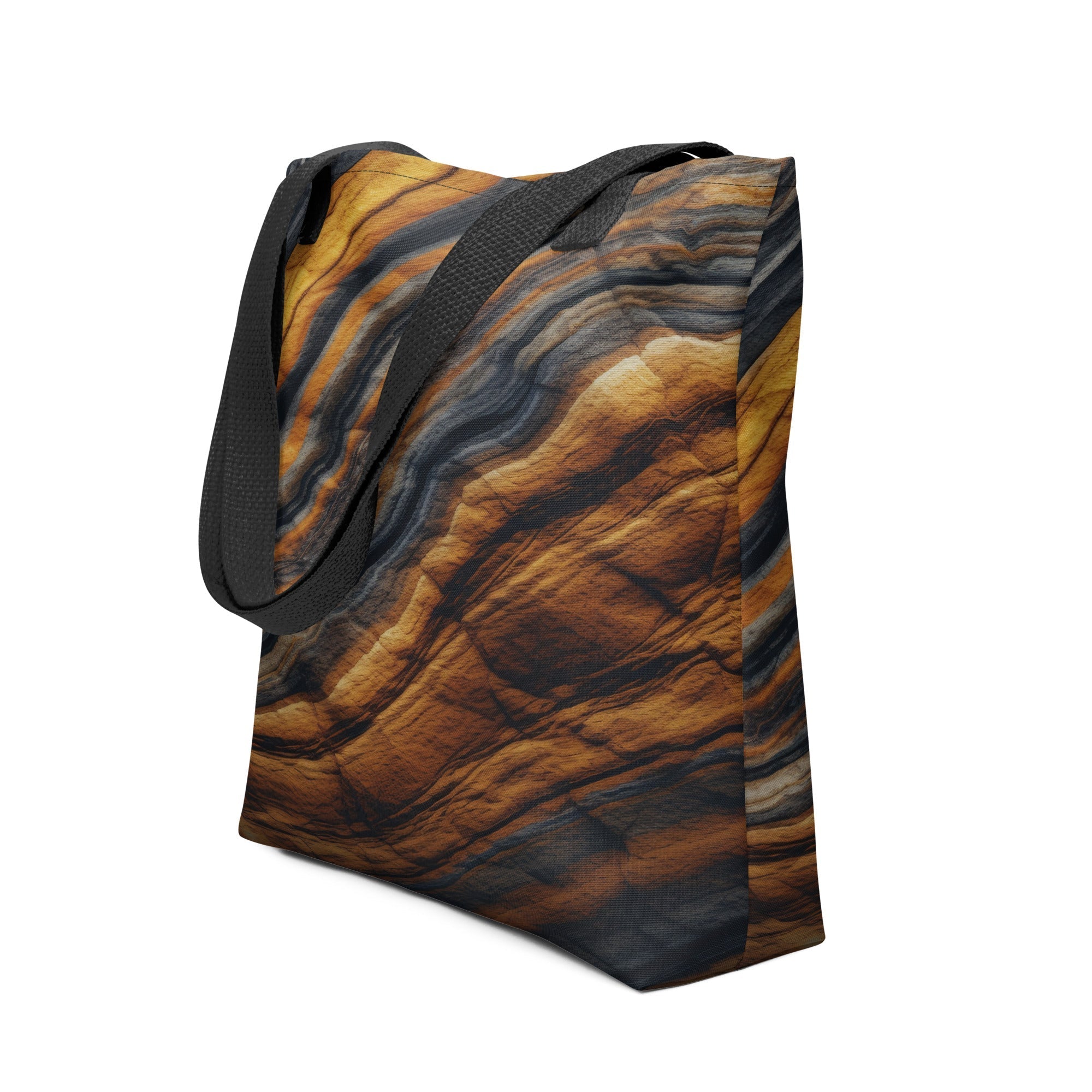 Tiger Eye Granite Tote Bag by Visual Verse - Image 1