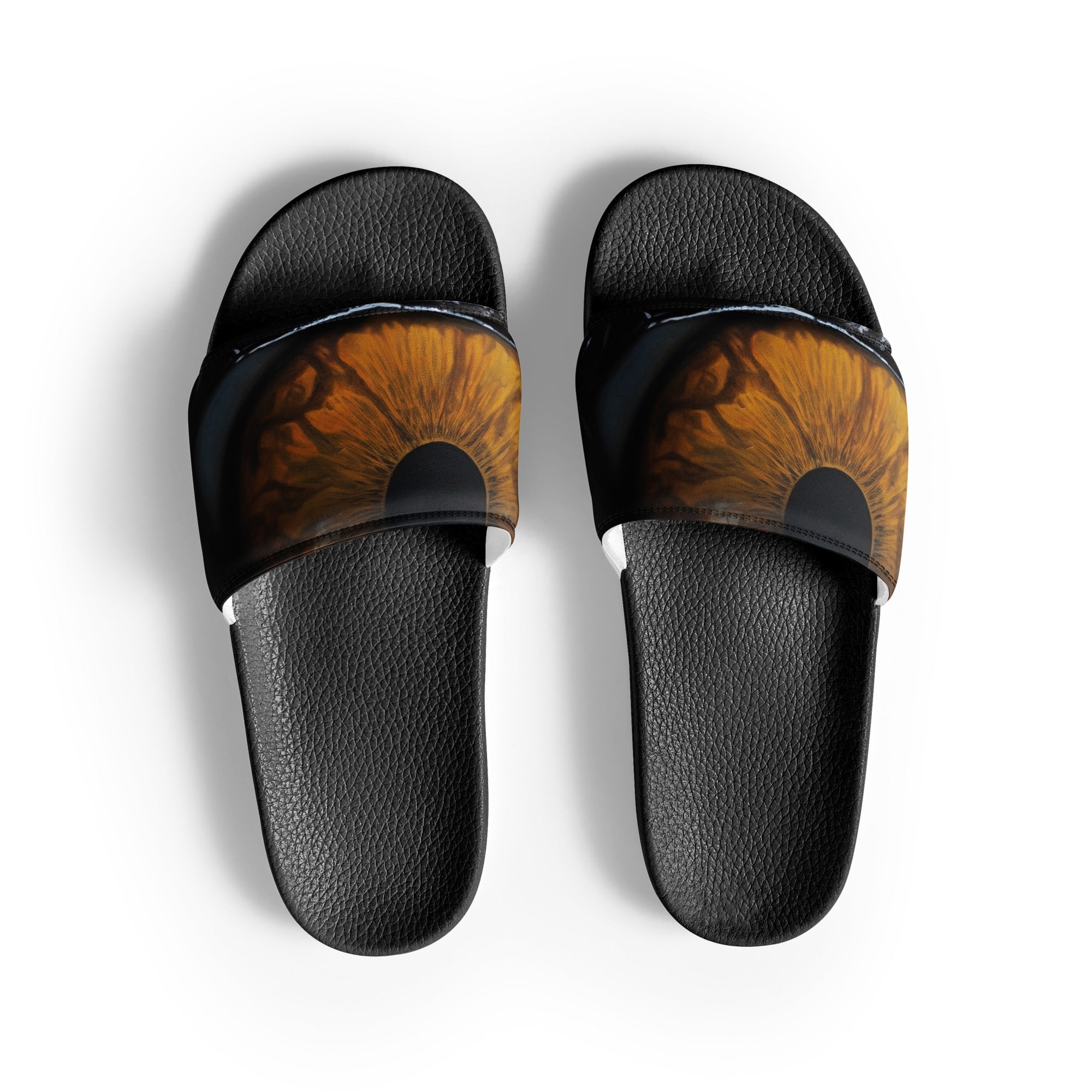 Tiger Eye Men's Slides by Visual Verse - Image 1