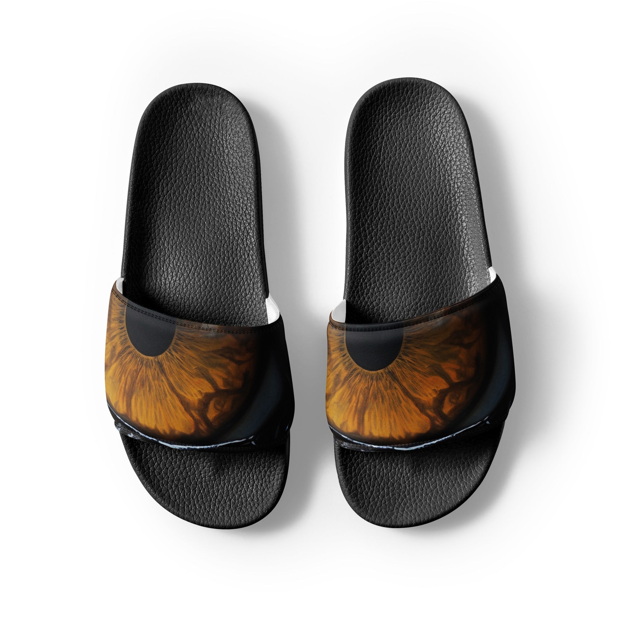 Tiger Eye Men's Slides by Visual Verse - Image 2