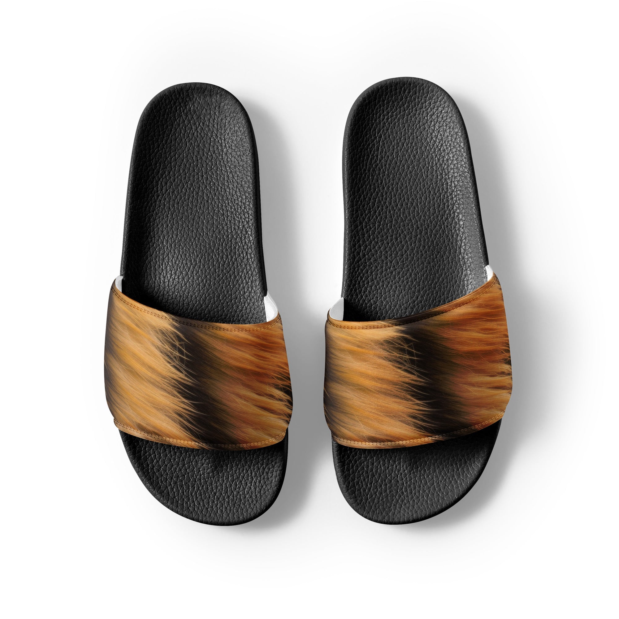 Tiger Fur Men's Slides by Visual Verse - Image 2