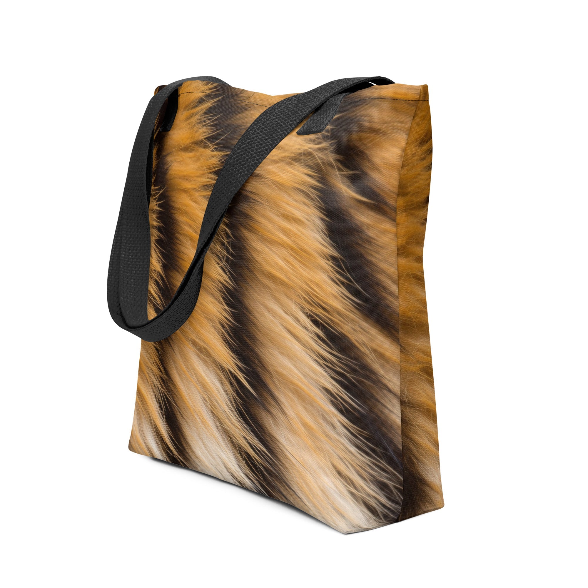 Tiger Fur Tote Bag by Visual Verse - Image 1